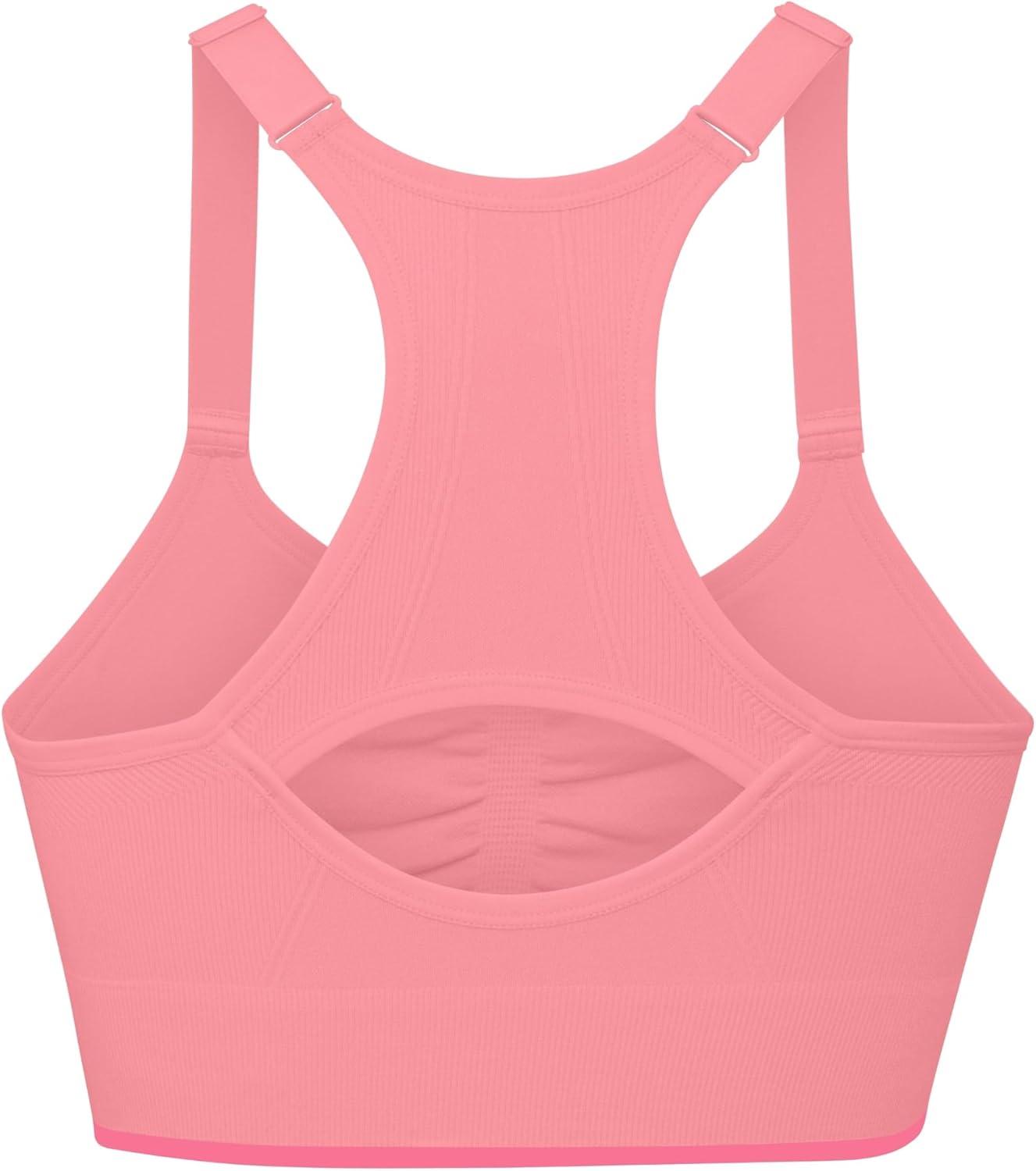 imageSkechers 3 Pack Womens Sports Bra Sostn Deportivo Racerback Keyhole Athletic Yoga MultipackBlackPinkBlue