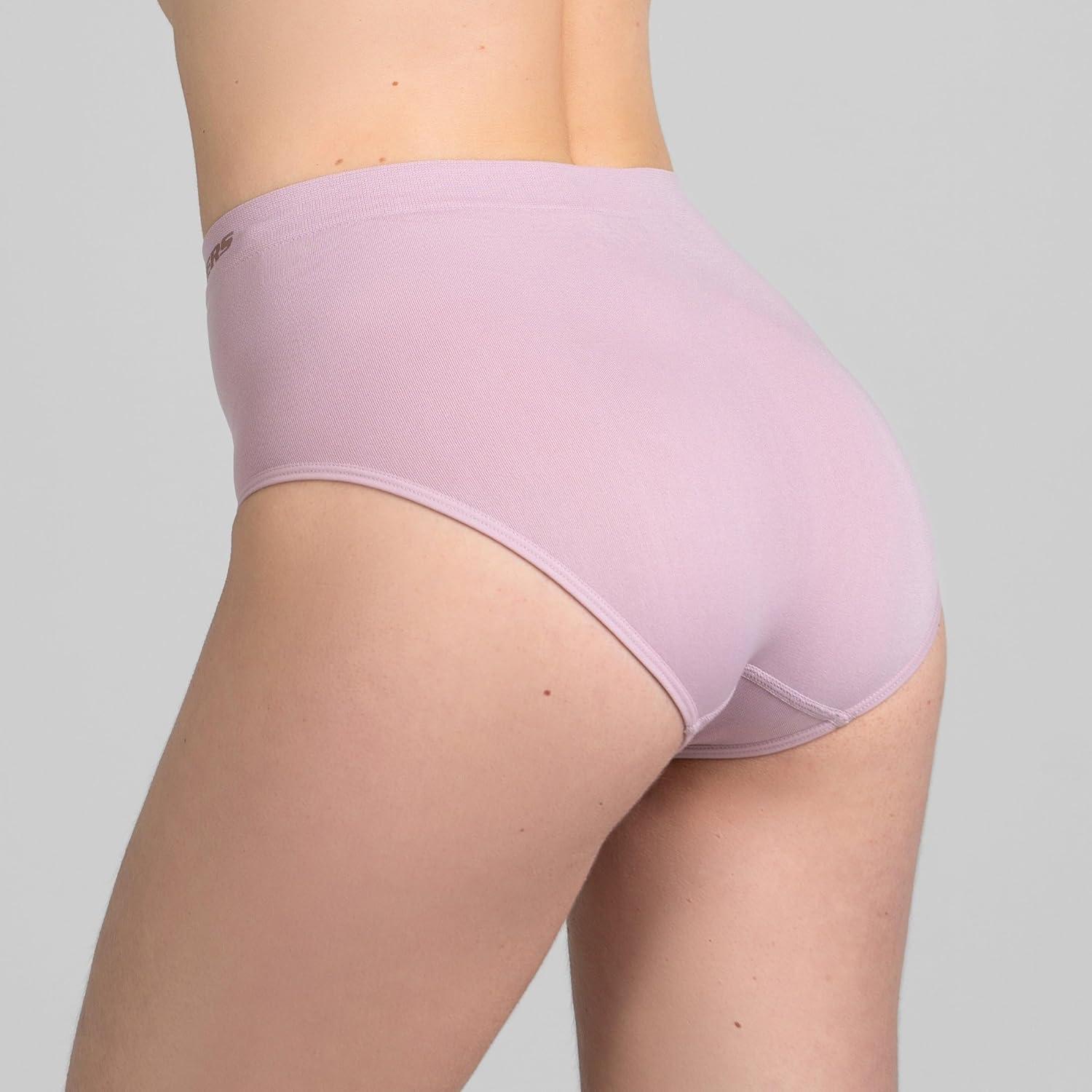 imageSkechers 5 Pack Womens Briefs Seamless Underwear Panties Ropa Sin Costuras Para MujeresPurpleMoonPinkTurtleDawn