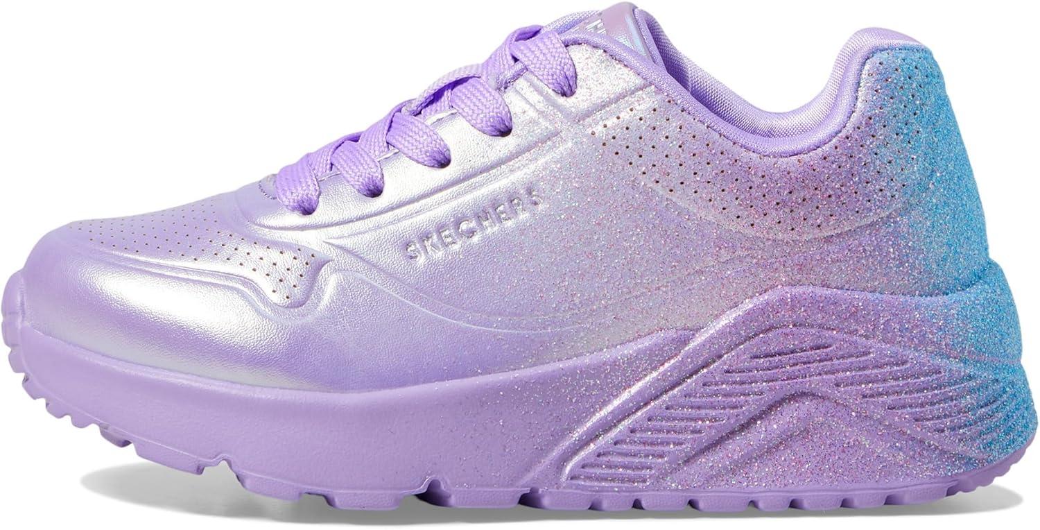 imageSkechers Girls Uno LiteMetallic ShimmersLavenderMulti