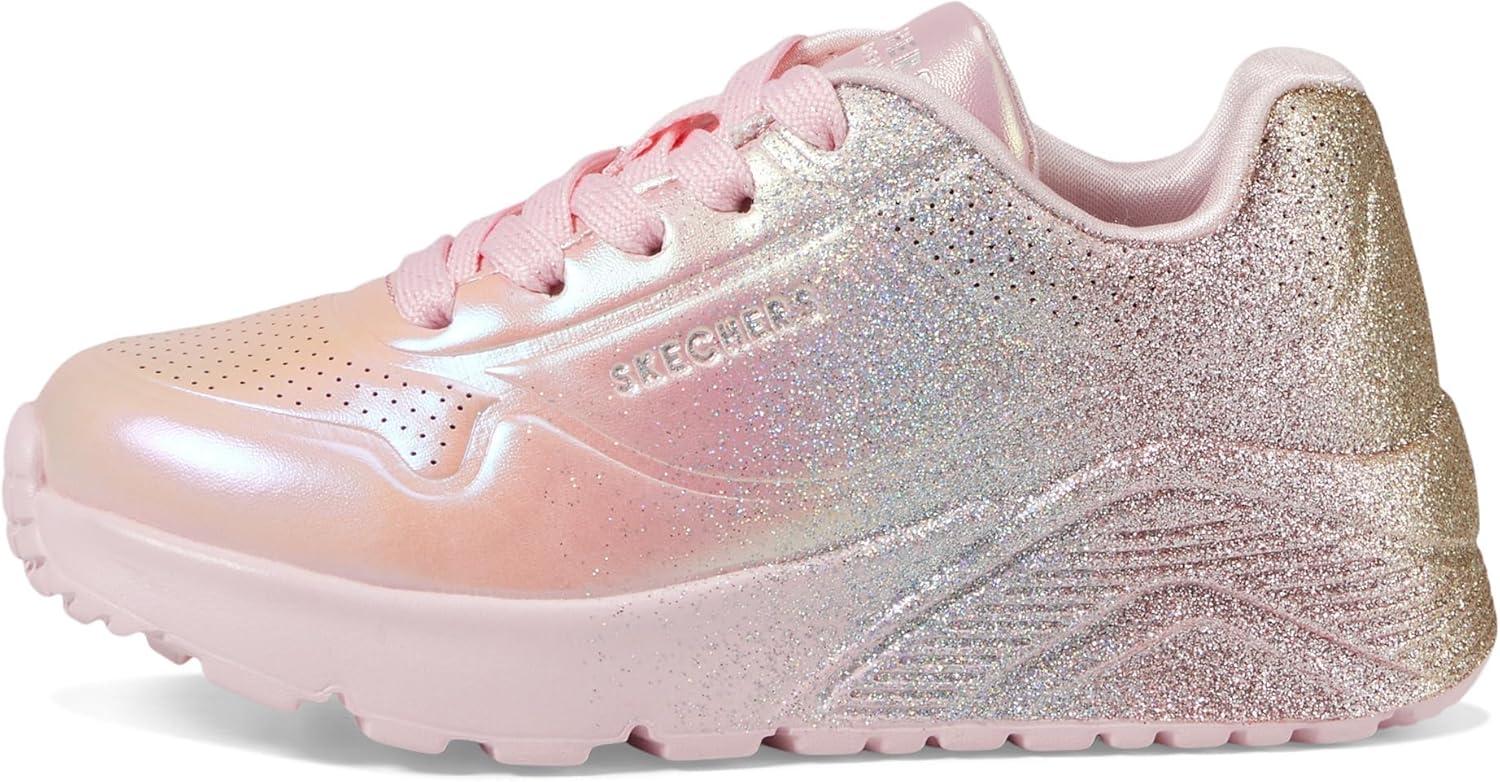 imageSkechers Girls Uno LiteMetallic ShimmersLink PinkMulti