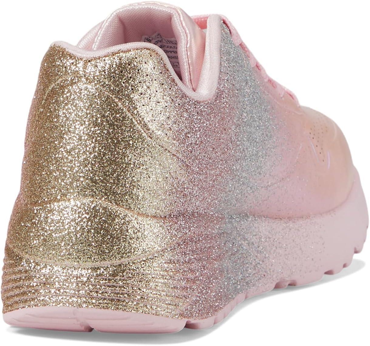 imageSkechers Girls Uno LiteMetallic ShimmersLink PinkMulti