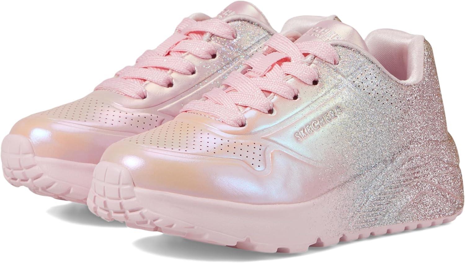 imageSkechers Girls Uno LiteMetallic ShimmersLink PinkMulti