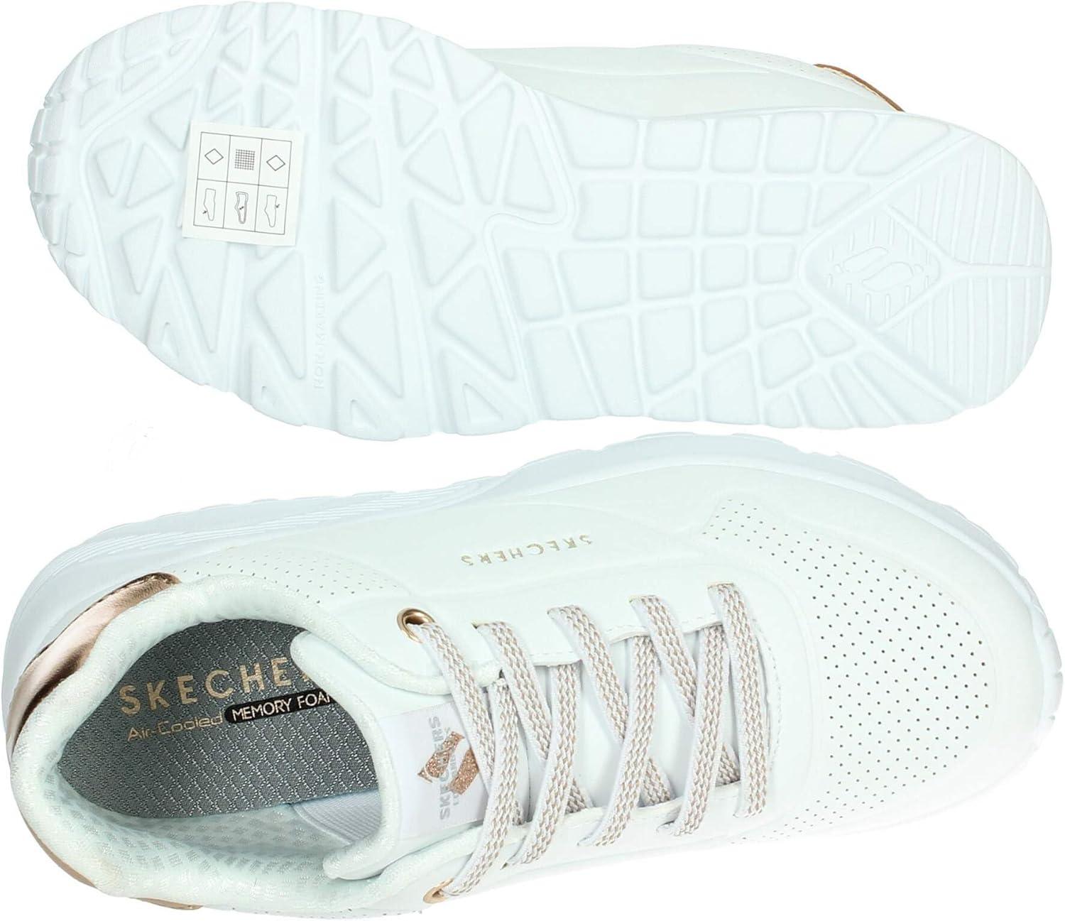 imageSkechers Girls Uno LiteMetallic ShimmersWhite