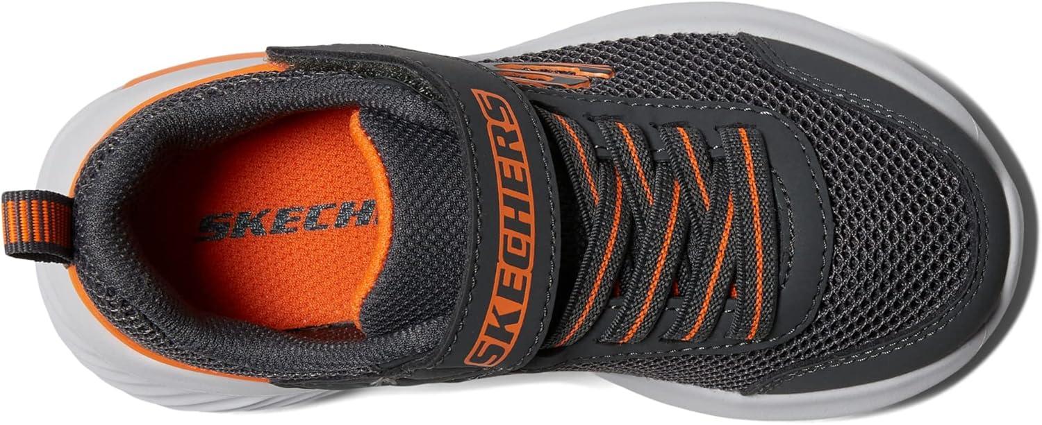 imageSkechers Kids Boys BounderTech SneakerCharcoalOrange