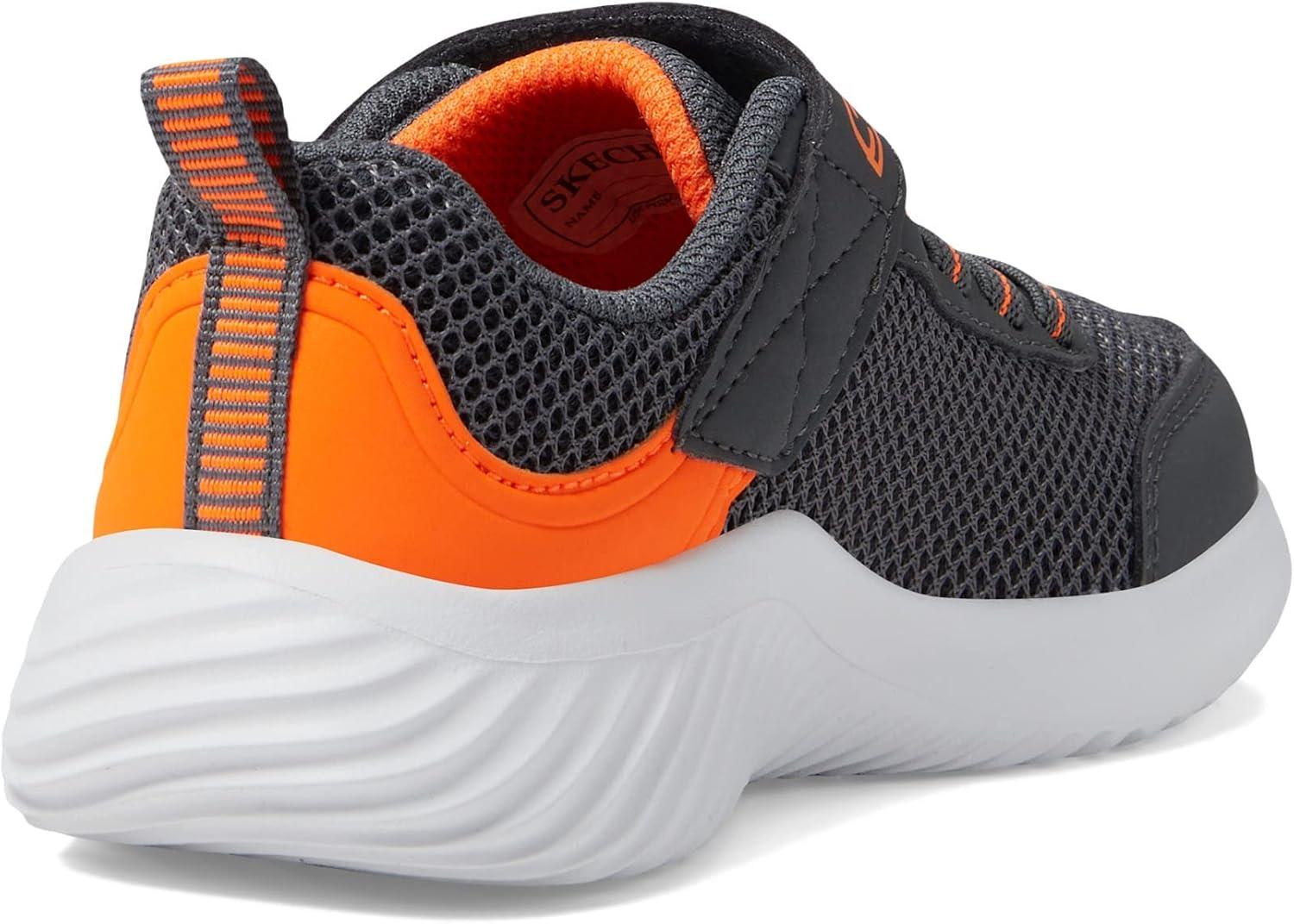 imageSkechers Kids Boys BounderTech SneakerCharcoalOrange