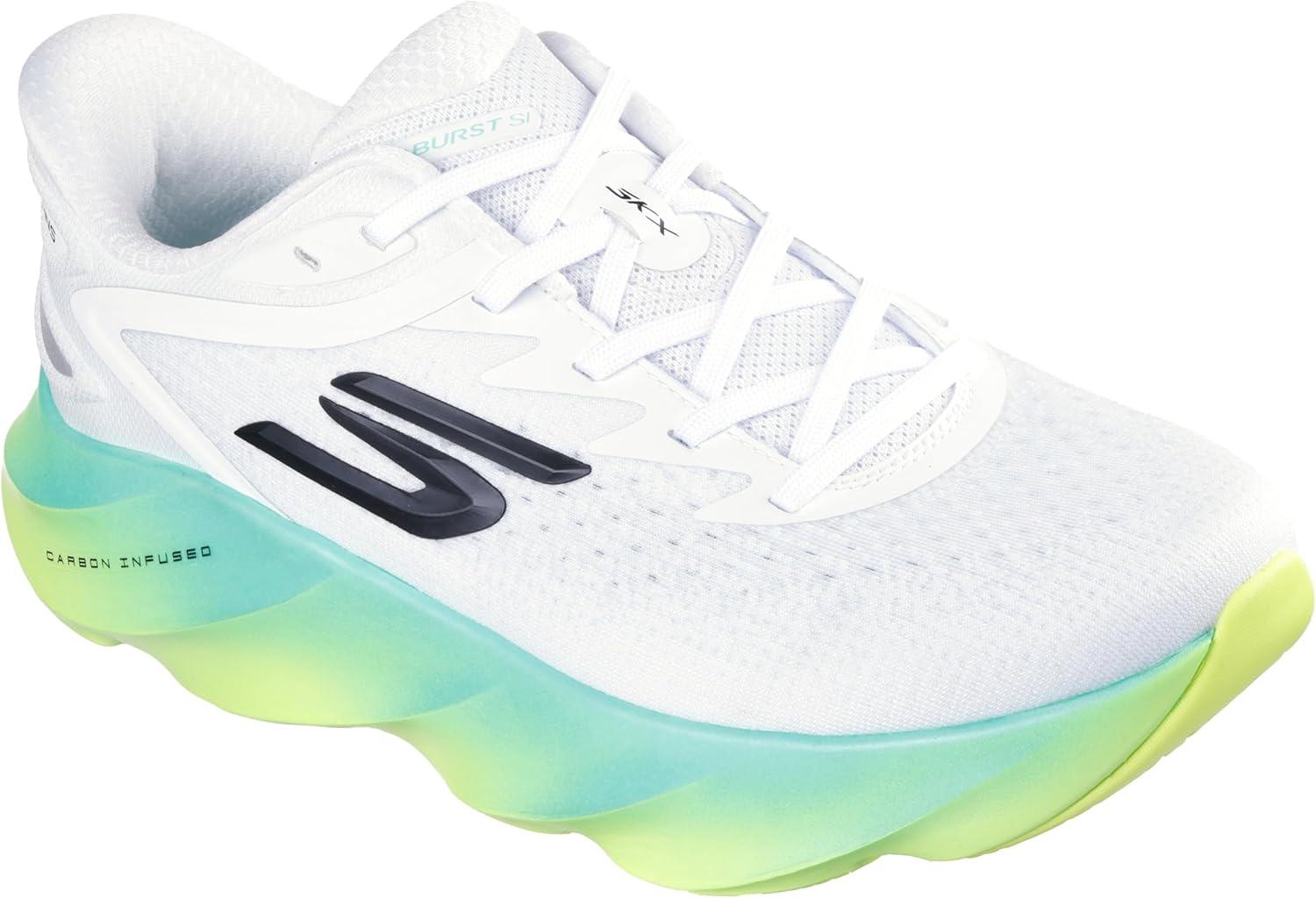 imageSkechers Mens Aero Burst Hands Free Slipins SneakerWhiteMulti