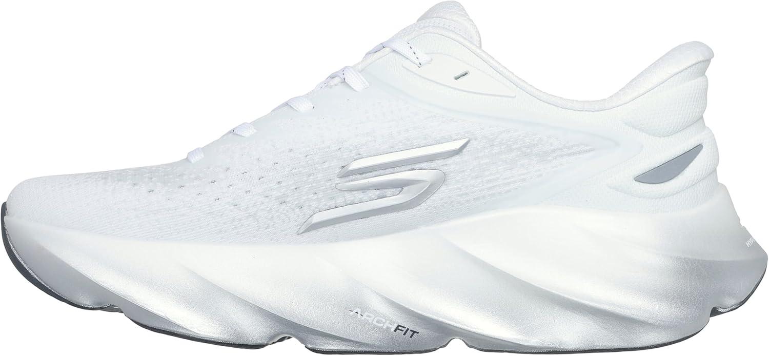 imageSkechers Mens Aero Burst Hands Free Slipins SneakerWhiteSilver