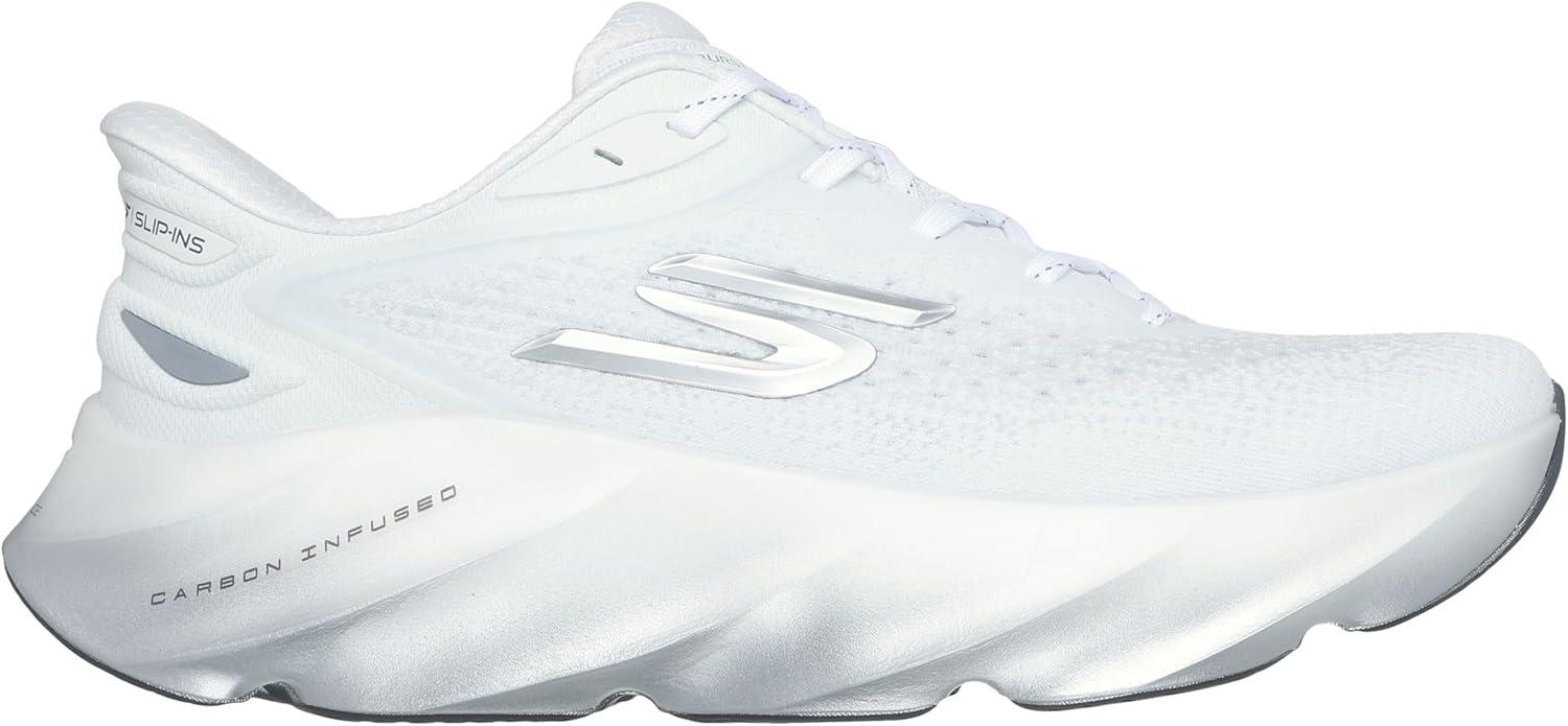 imageSkechers Mens Aero Burst Hands Free Slipins SneakerWhiteSilver