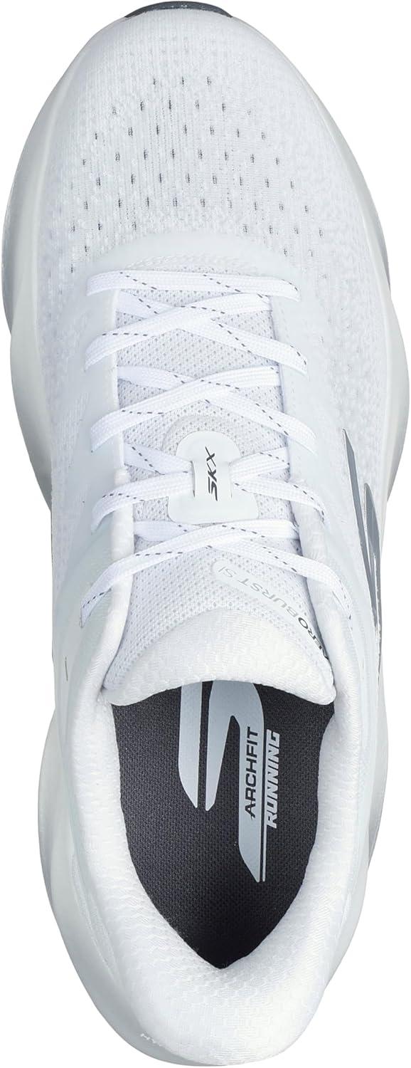 imageSkechers Mens Aero Burst Hands Free Slipins SneakerWhiteSilver