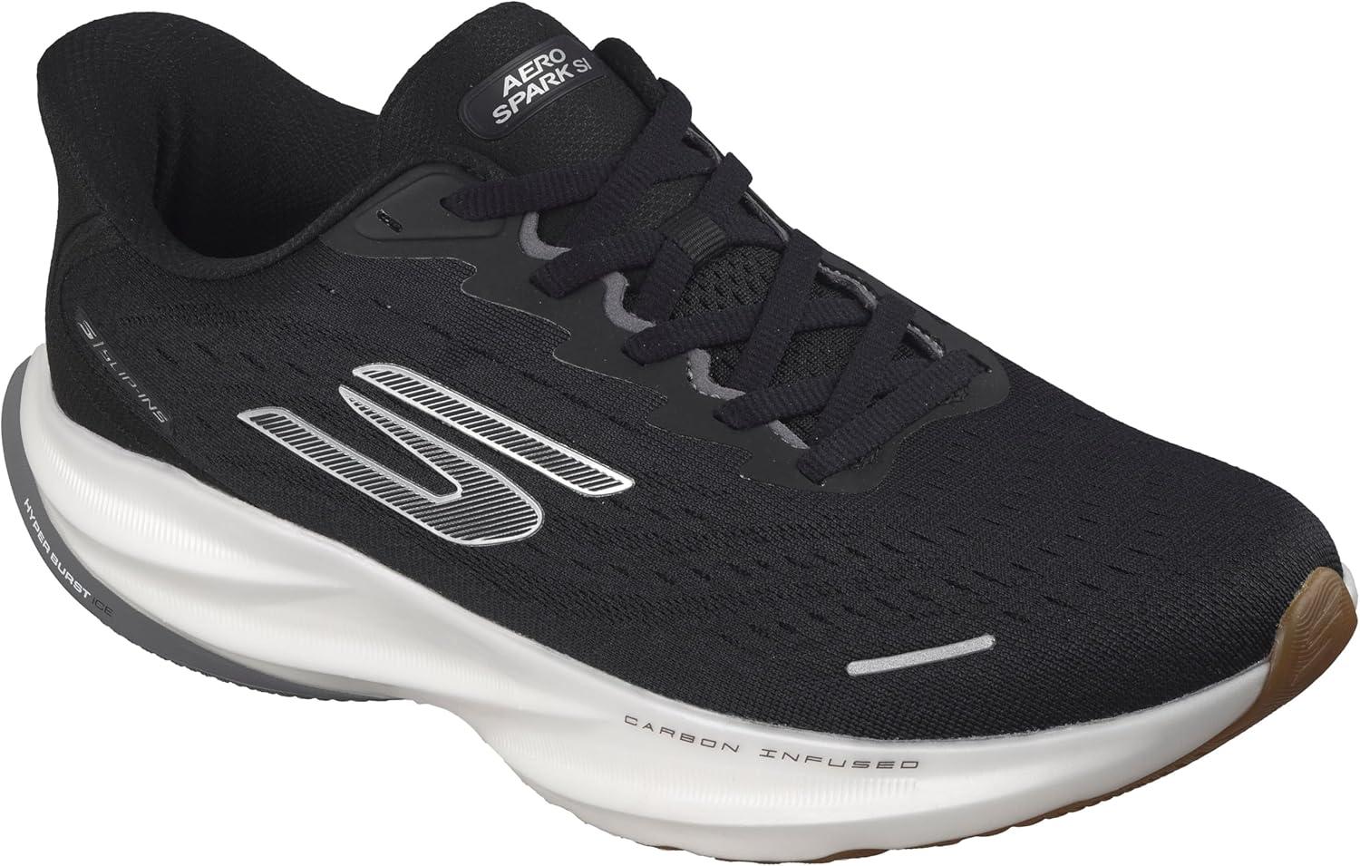 imageSkechers Mens Aero Spark Hands Free Slipins SneakerBlackWhite