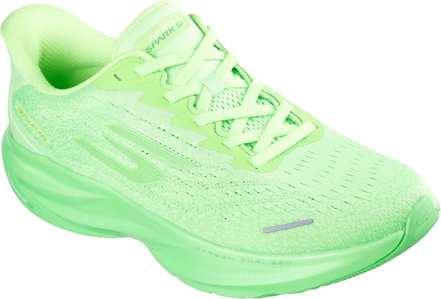 imageSkechers Mens Aero Spark Hands Free Slipins SneakerNeon LimeMulti