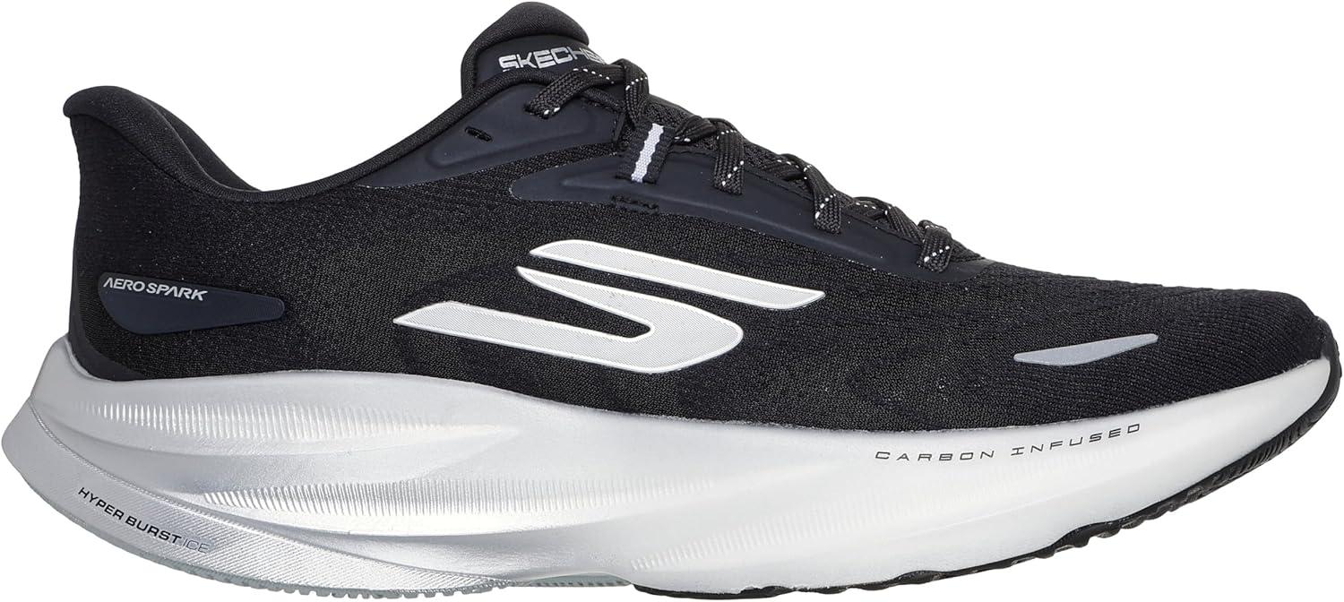 imageSkechers Mens Aero Spark SneakerBlackWhite
