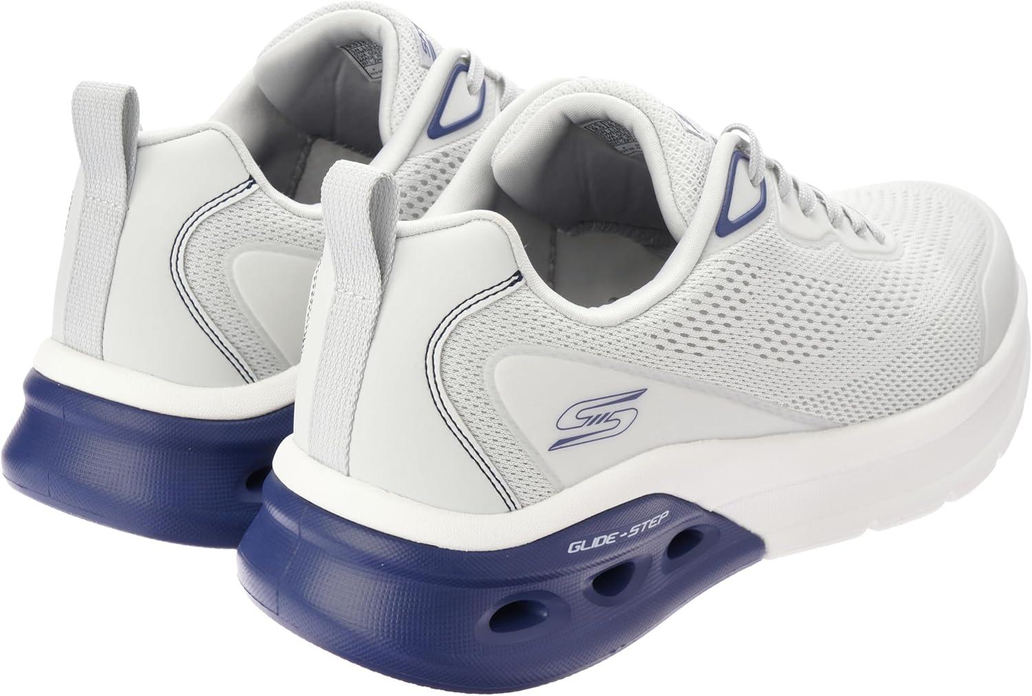 imageSkechers Mens Bobs Glide Step Arc Waves 20 Class RankGreyBlue