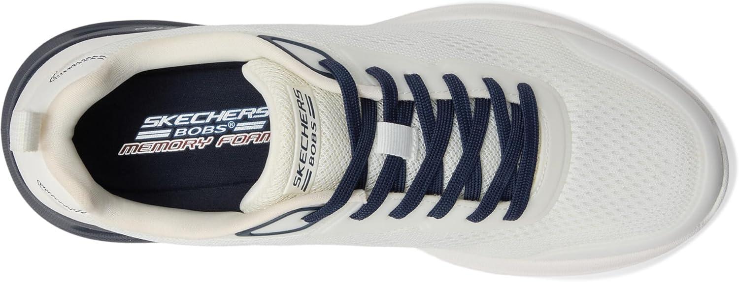 imageSkechers Mens Bobs Glide Step Arc Waves 20 Class RankWhiteNavy