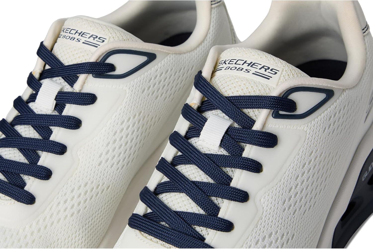 imageSkechers Mens Bobs Glide Step Arc Waves 20 Class RankWhiteNavy