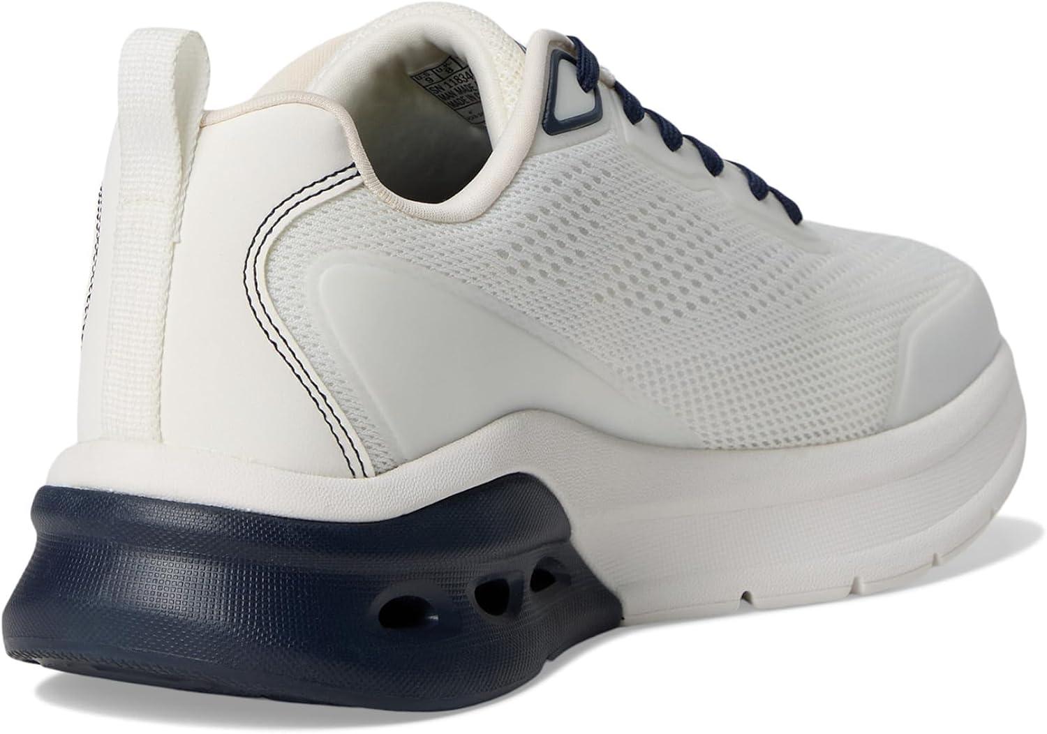 imageSkechers Mens Bobs Glide Step Arc Waves 20 Class RankWhiteNavy