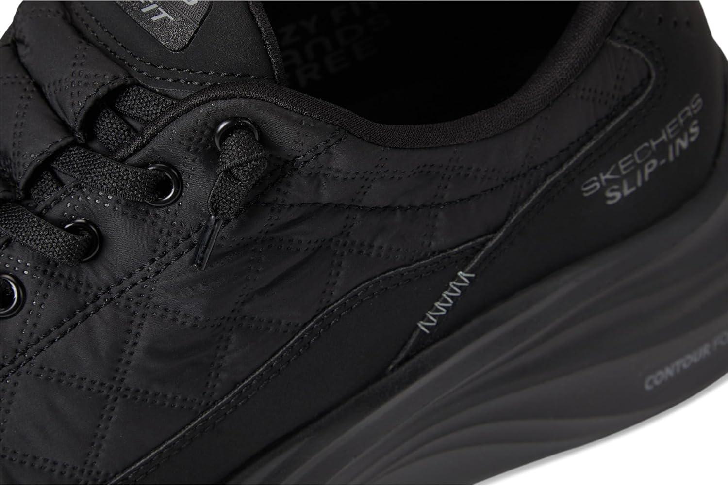 imageSkechers Mens Contour Foam Cozy Fit Hands Free SlipinBlackBlack