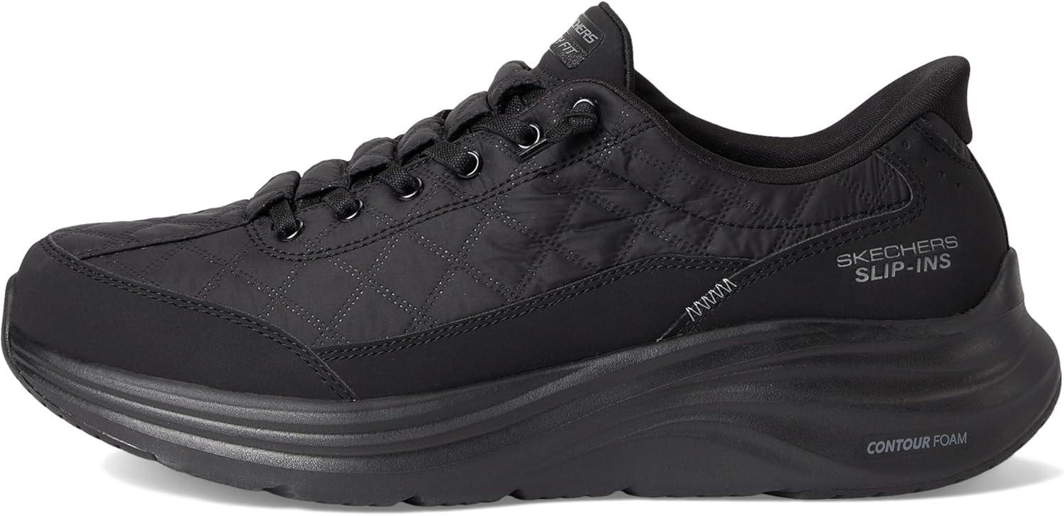imageSkechers Mens Contour Foam Cozy Fit Hands Free SlipinBlackBlack