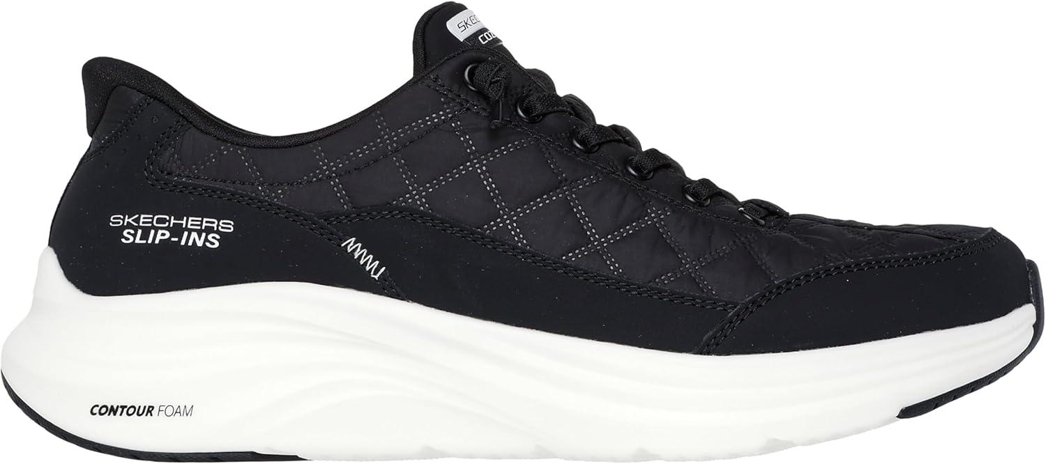 imageSkechers Mens Contour Foam Cozy Fit Hands Free SlipinBlackWhite