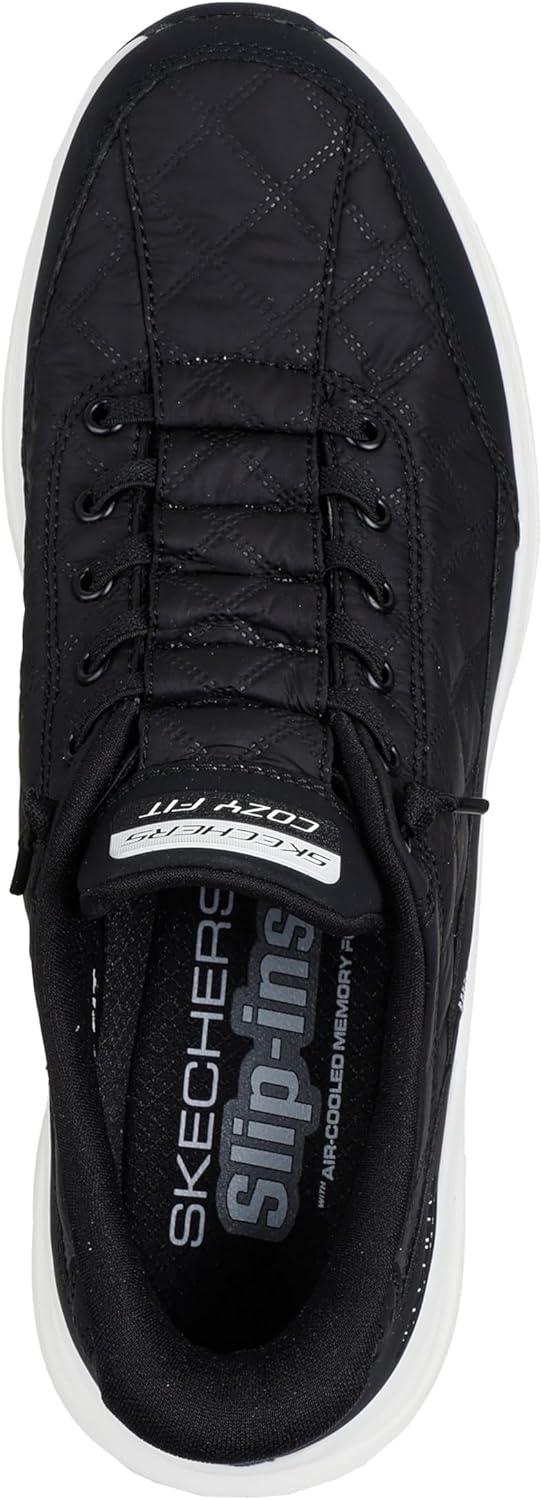 imageSkechers Mens Contour Foam Cozy Fit Hands Free SlipinBlackWhite