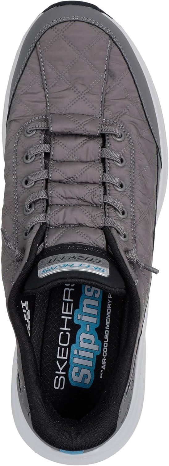 imageSkechers Mens Contour Foam Cozy Fit Hands Free SlipinCharcoalBlack