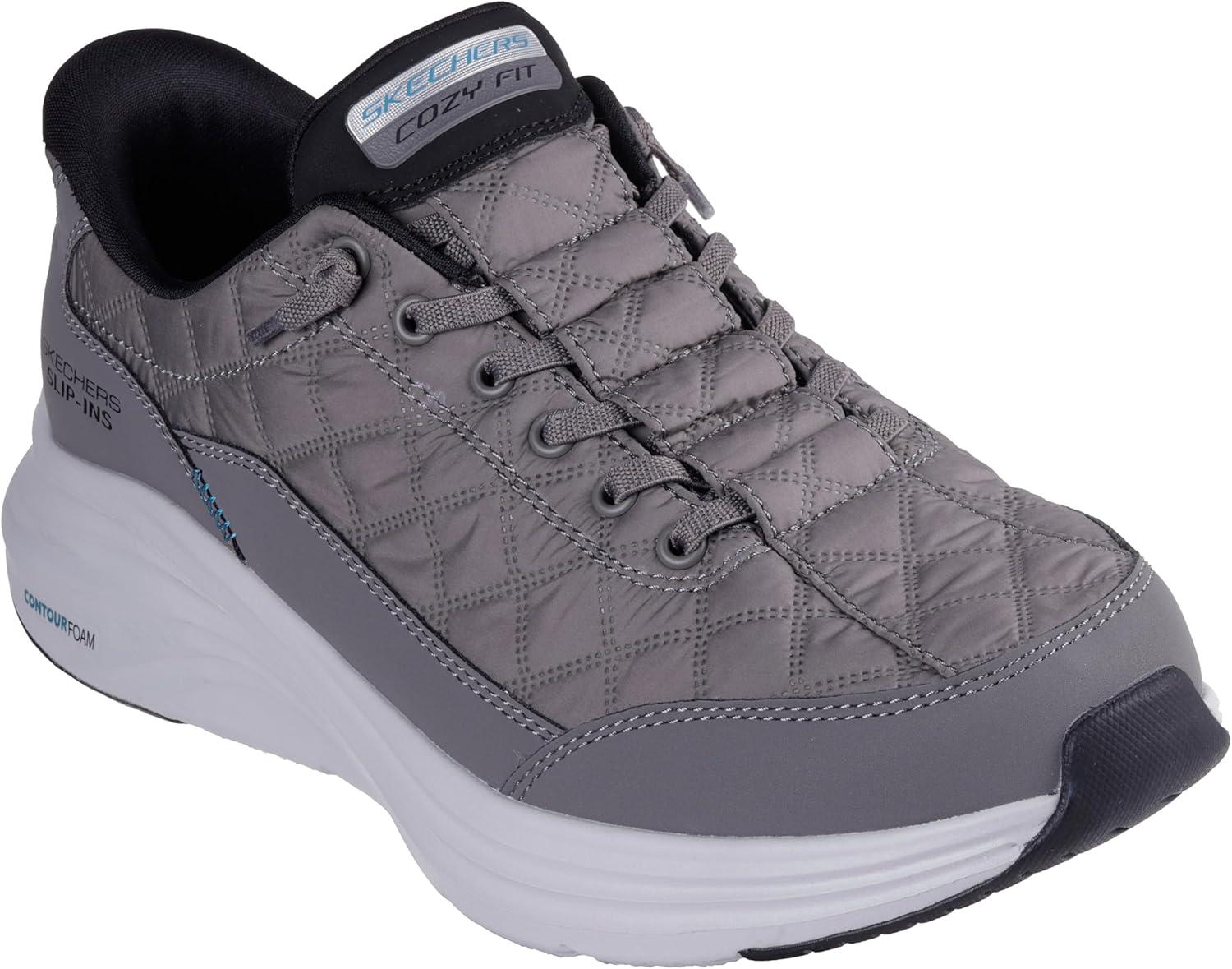 imageSkechers Mens Contour Foam Cozy Fit Hands Free SlipinCharcoalBlack