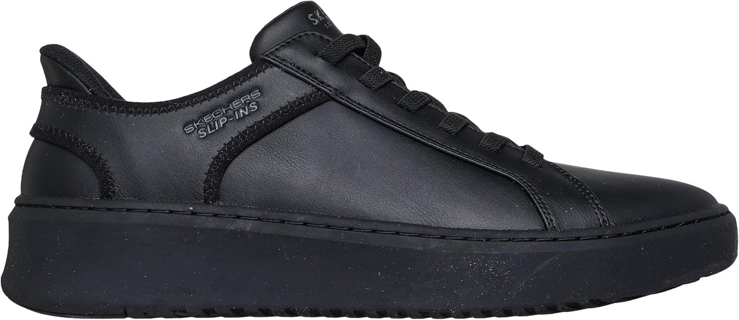 imageSkechers Mens Court Break Double Vented Slipins SneakersBlackBlack