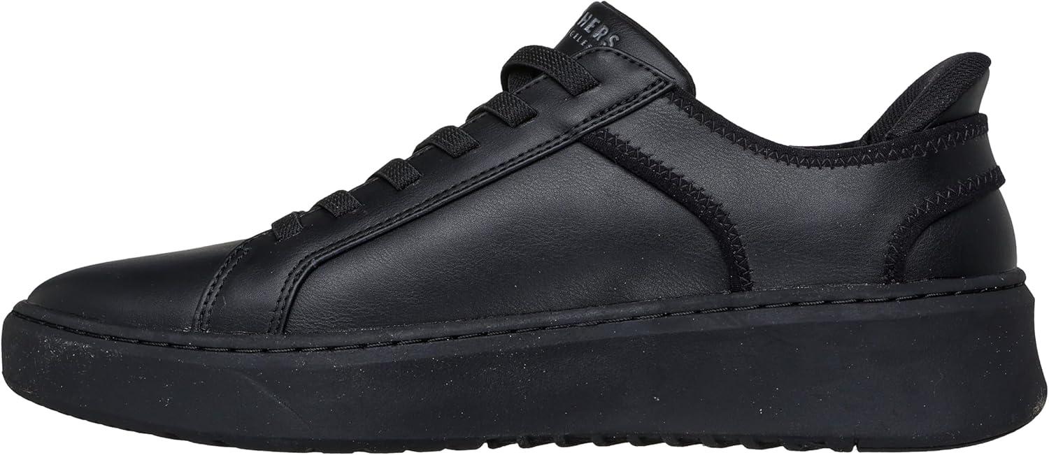 imageSkechers Mens Court Break Double Vented Slipins SneakersBlackBlack