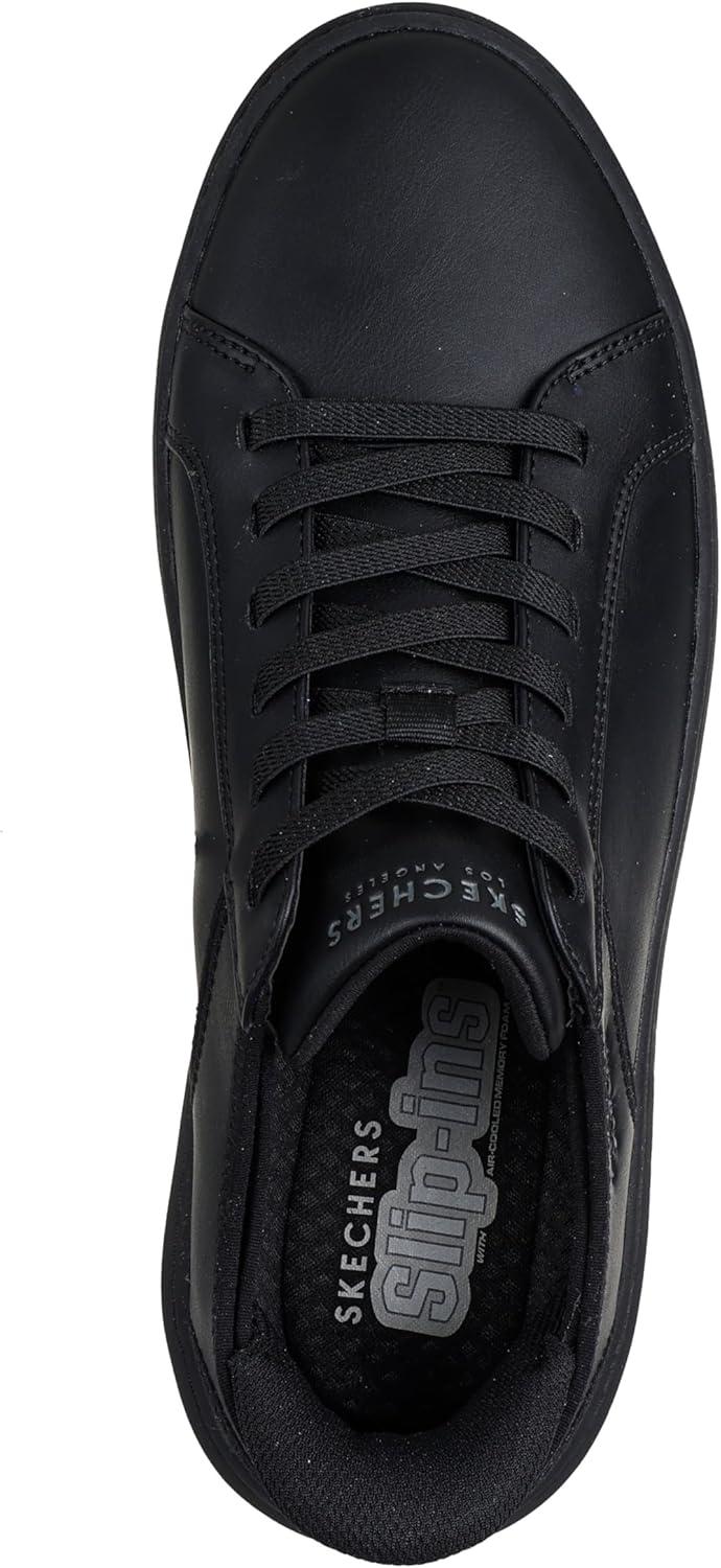 imageSkechers Mens Court Break Double Vented Slipins SneakersBlackBlack
