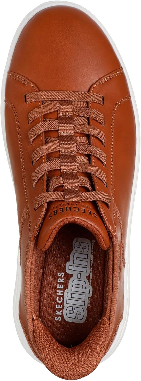 imageSkechers Mens Court Break Double Vented Slipins SneakersCognac