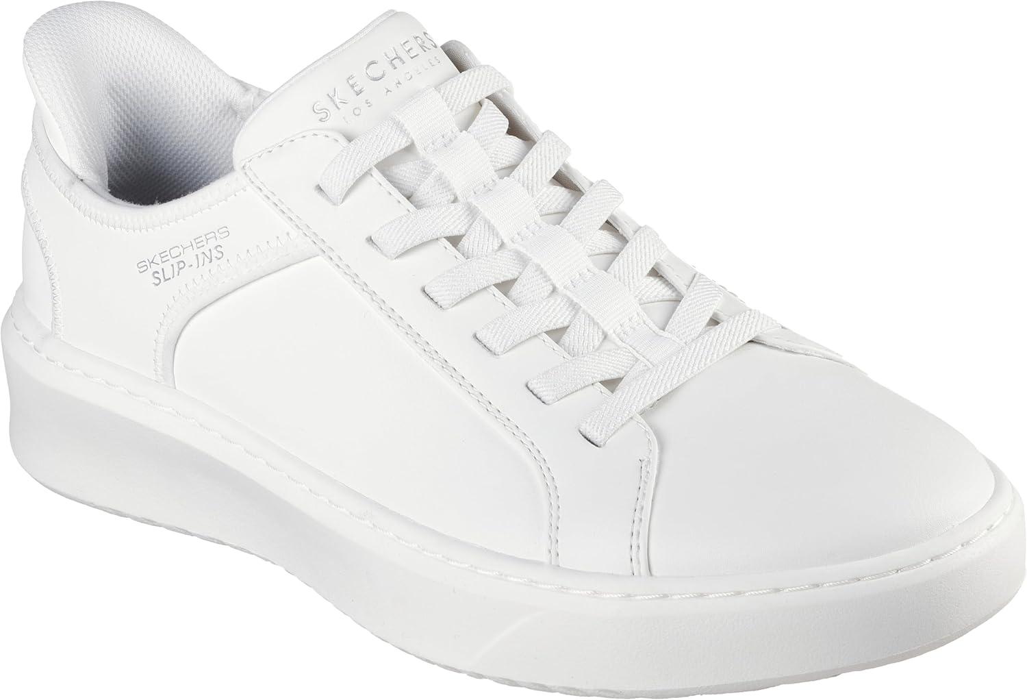 imageSkechers Mens Court Break Double Vented Slipins SneakersWhite