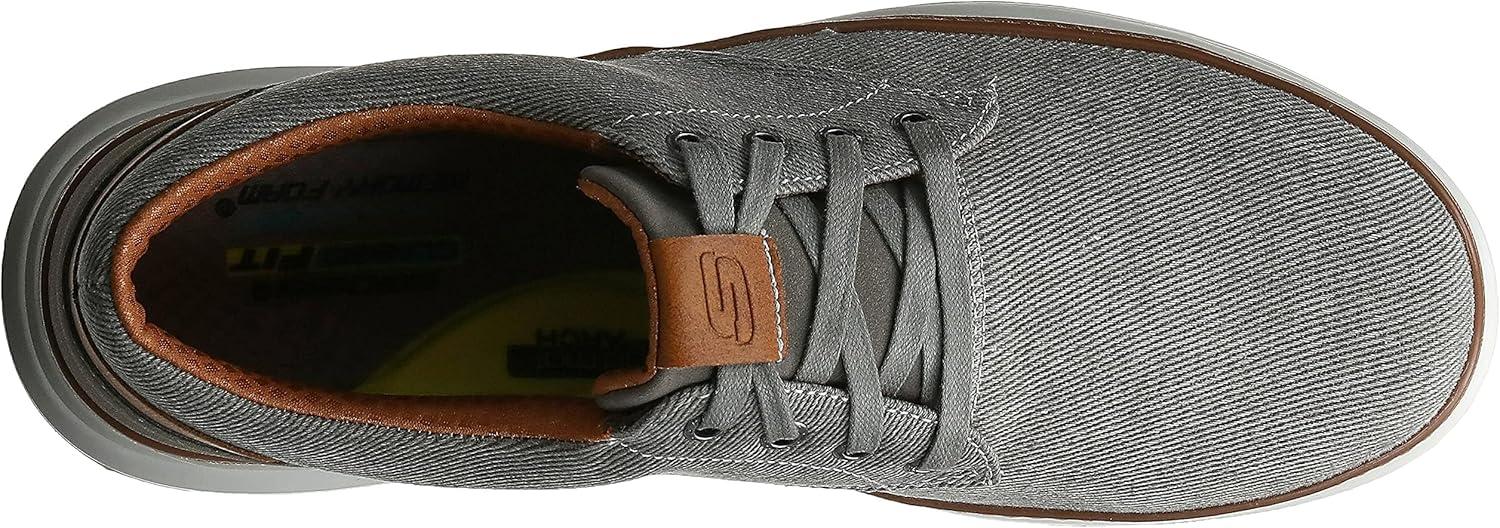 imageSkechers Mens Ederson Moreno Canvas Oxford ShoeBeige