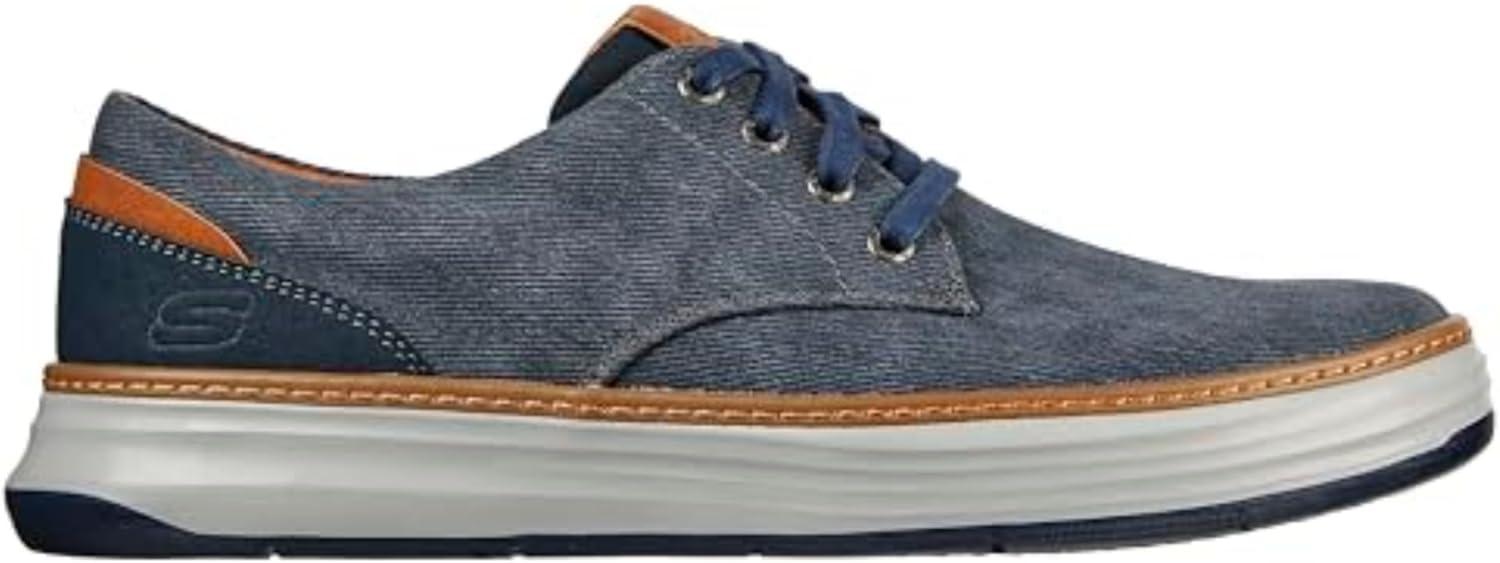 imageSkechers Mens Ederson Moreno Canvas Oxford ShoeBlue