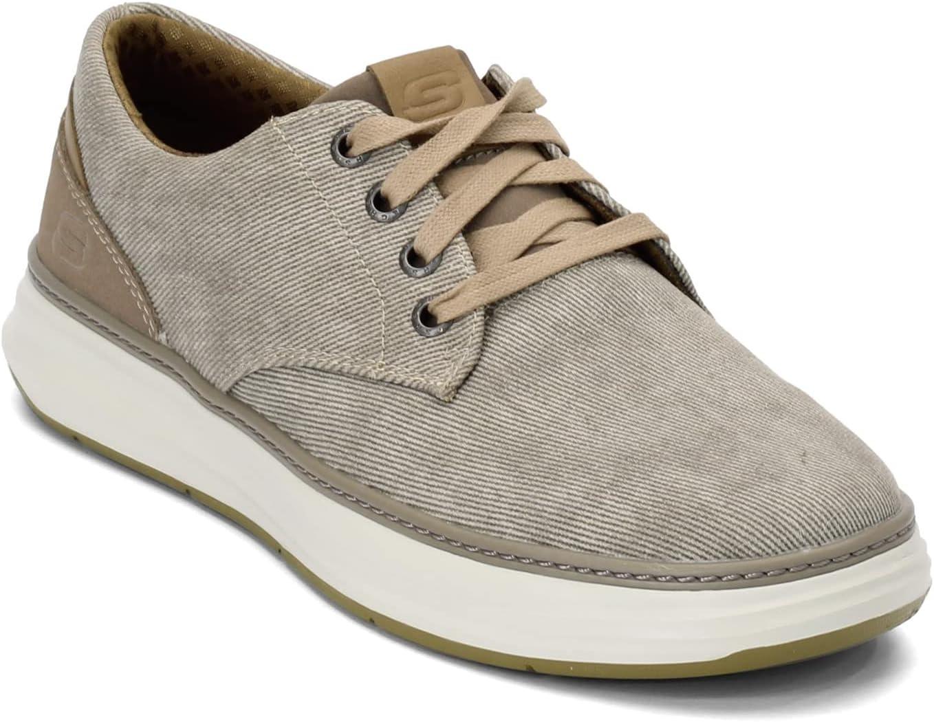imageSkechers Mens Ederson Moreno Canvas Oxford ShoeKhaki