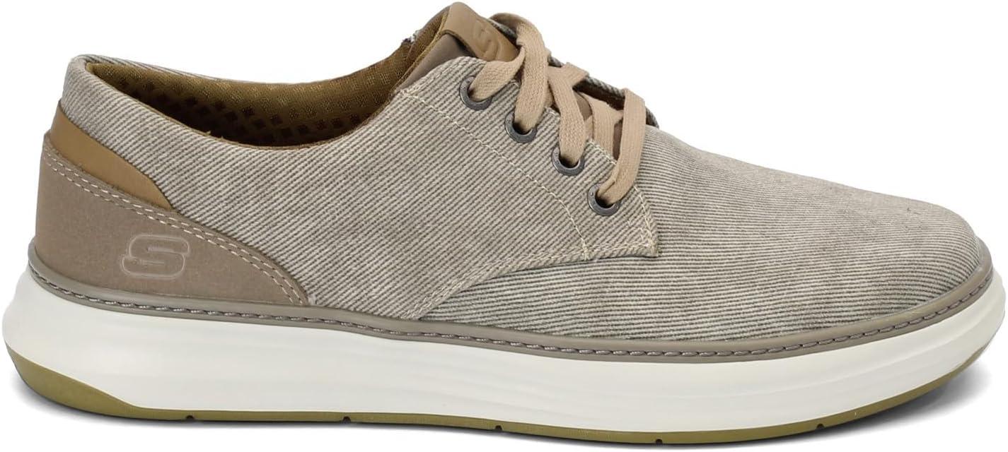 imageSkechers Mens Ederson Moreno Canvas Oxford ShoeKhaki