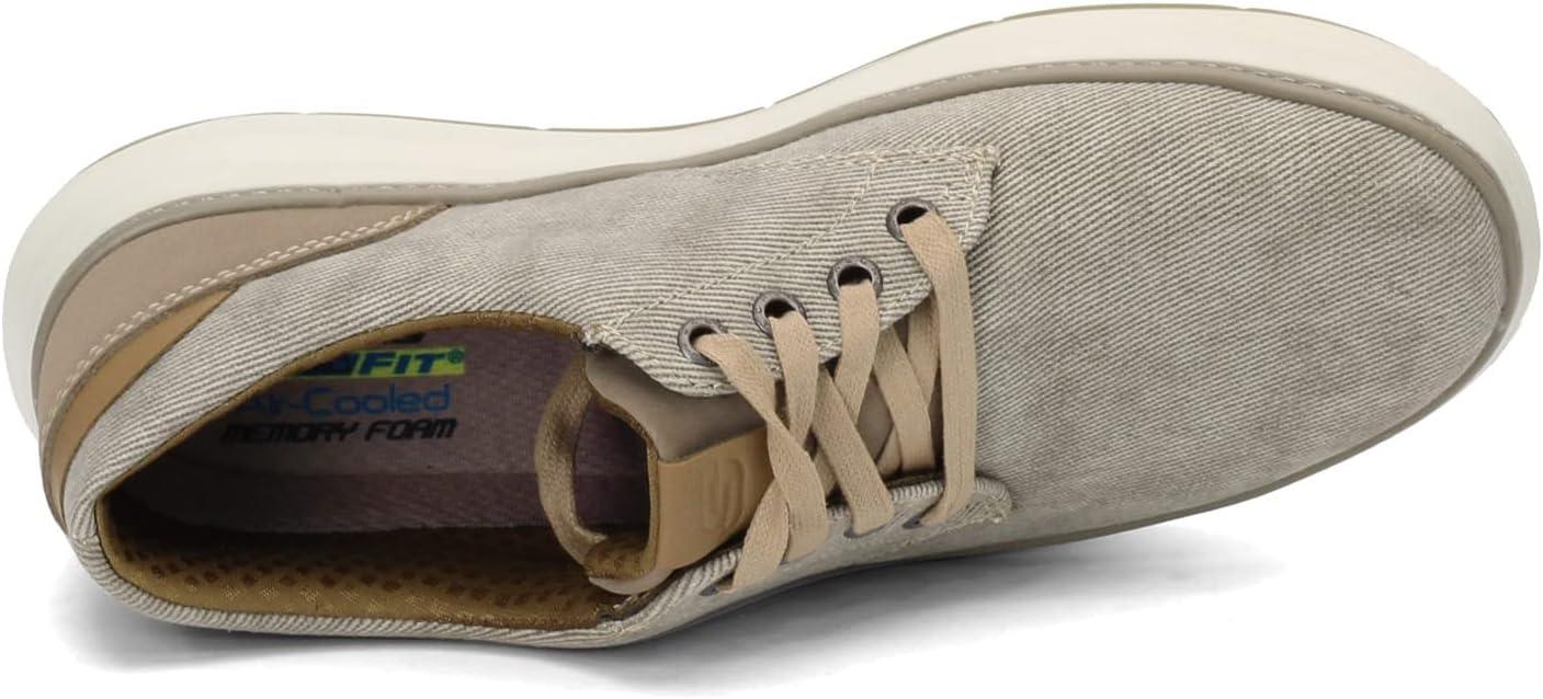 imageSkechers Mens Ederson Moreno Canvas Oxford ShoeKhaki