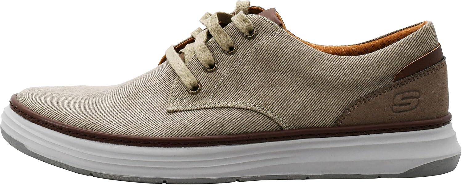 imageSkechers Mens Ederson Moreno Canvas Oxford ShoeStone