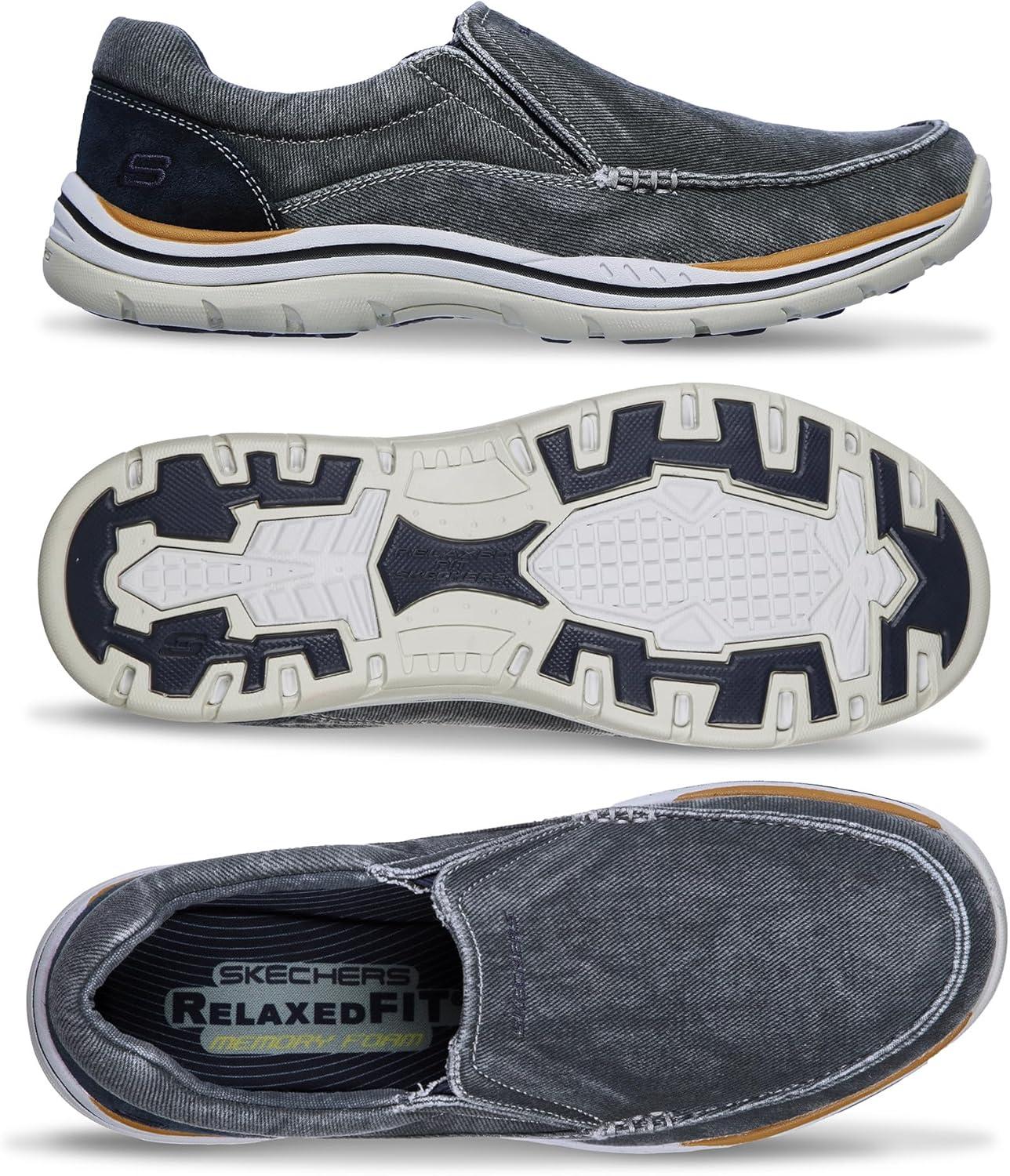 imageSkechers Mens Expected Avillo RelaxedFit SlipOn LoaferBlue