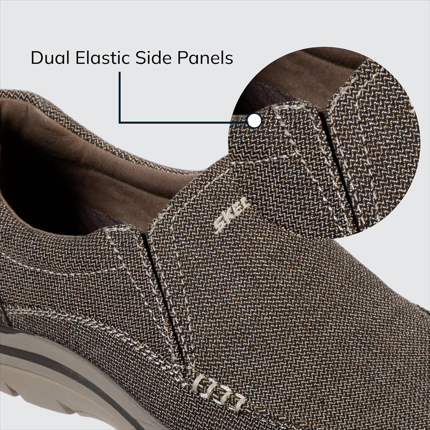 imageSkechers Mens Expected Avillo RelaxedFit SlipOn LoaferDark Brown