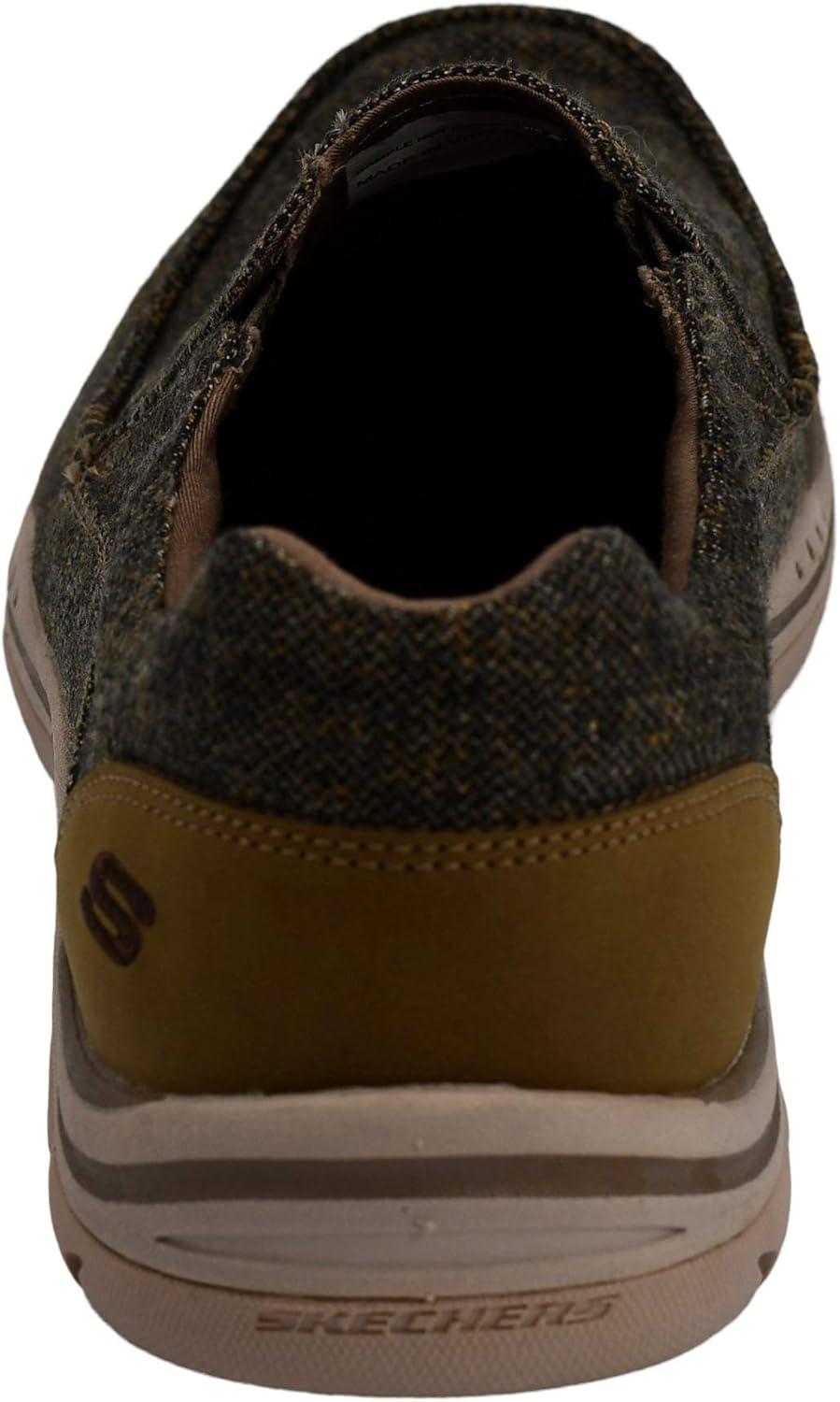 imageSkechers Mens Expected Avillo RelaxedFit SlipOn LoaferLight Brown