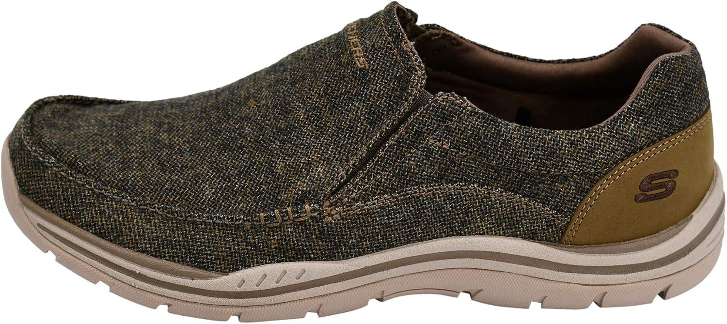 imageSkechers Mens Expected Avillo RelaxedFit SlipOn LoaferLight Brown