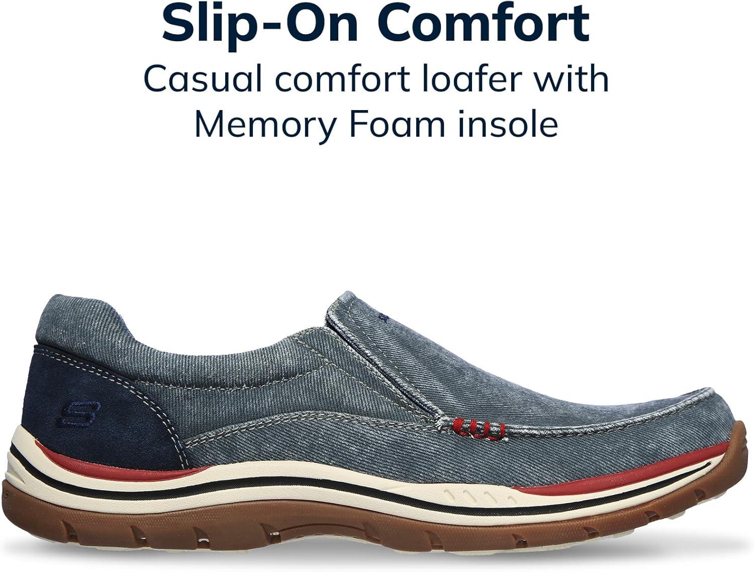 imageSkechers Mens Expected Avillo RelaxedFit SlipOn LoaferNavy