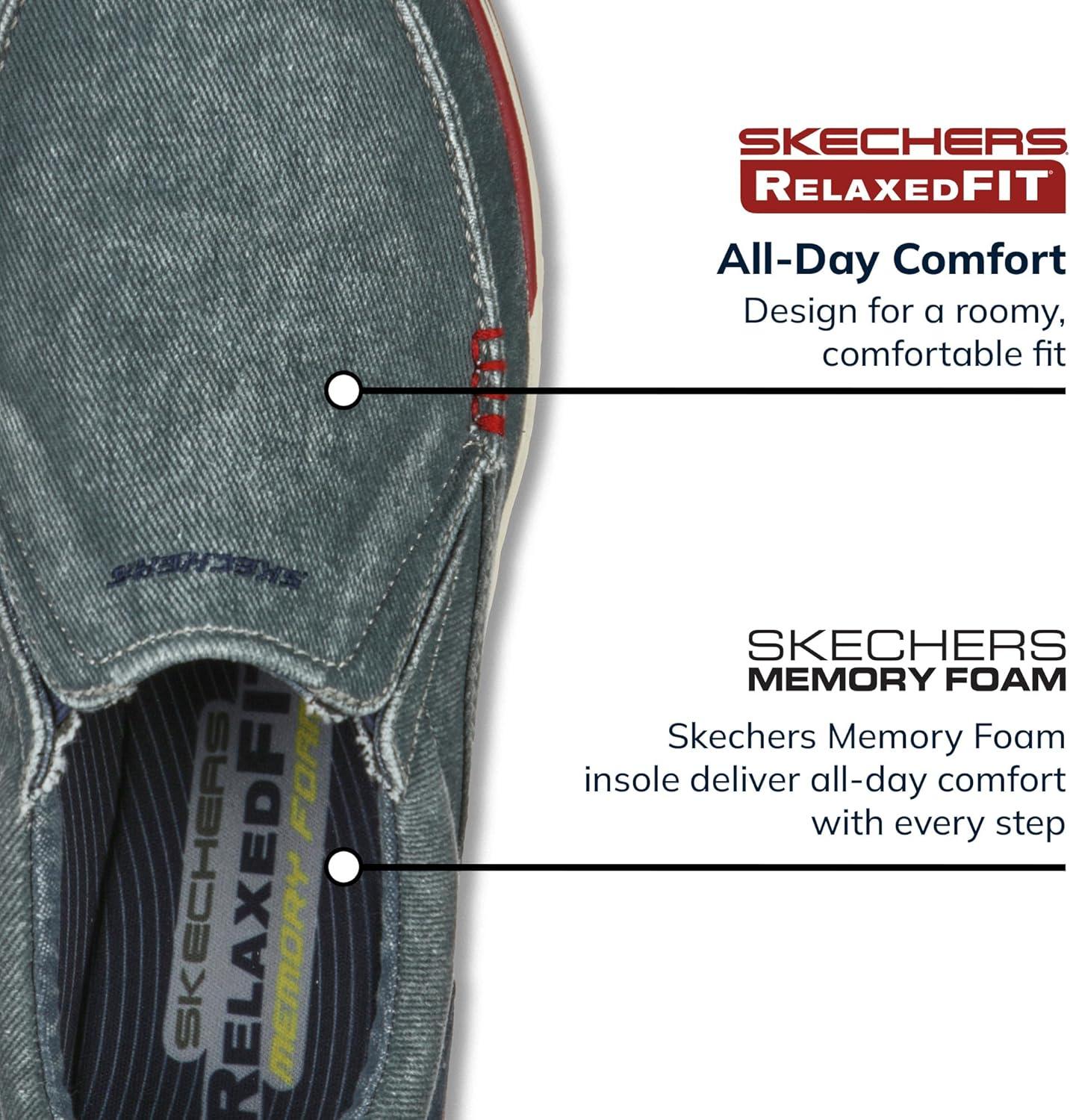 imageSkechers Mens Expected Avillo RelaxedFit SlipOn LoaferNavy