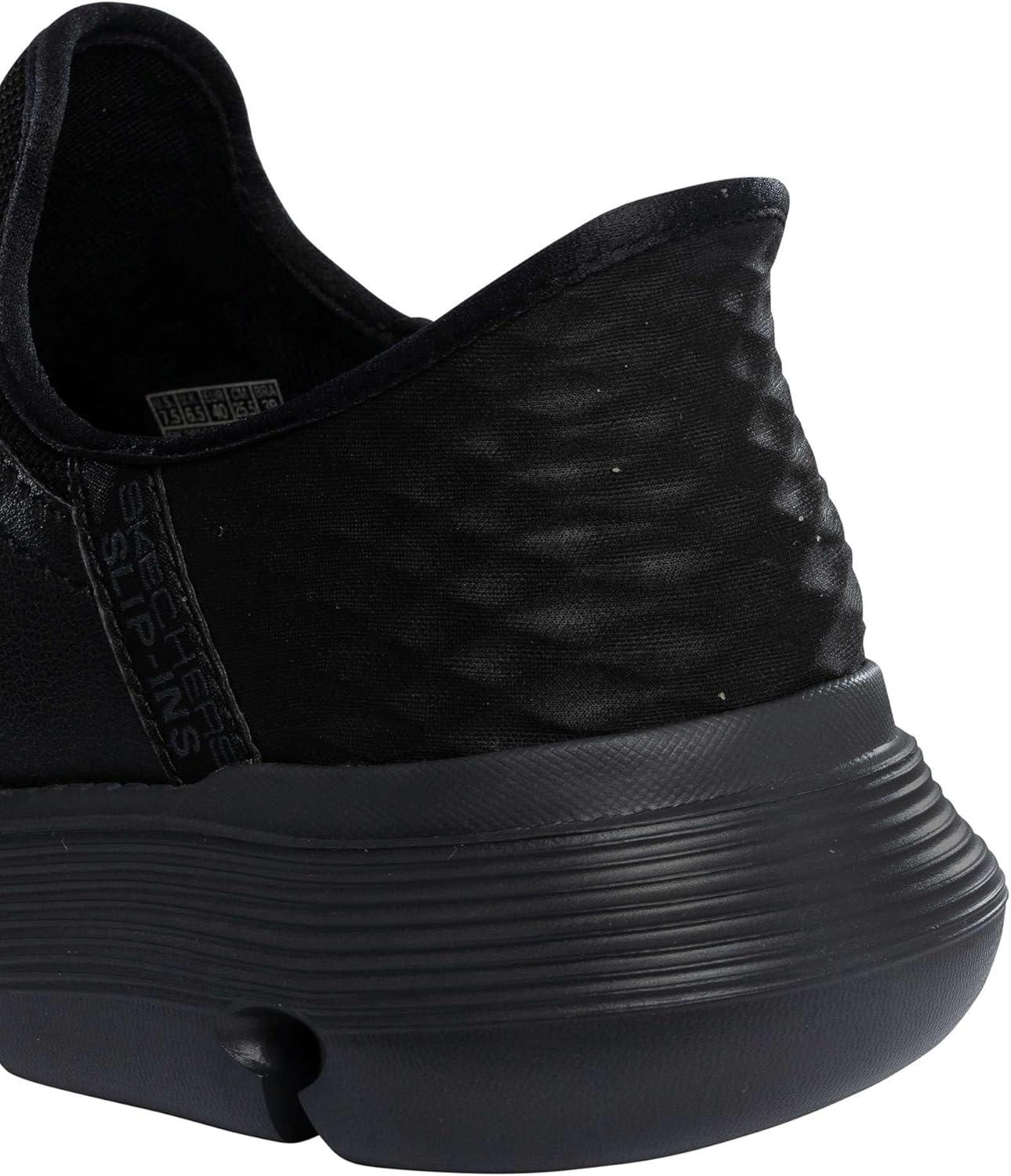 imageSkechers Mens Garza Gervin SlipOn ShoesBlack Leather