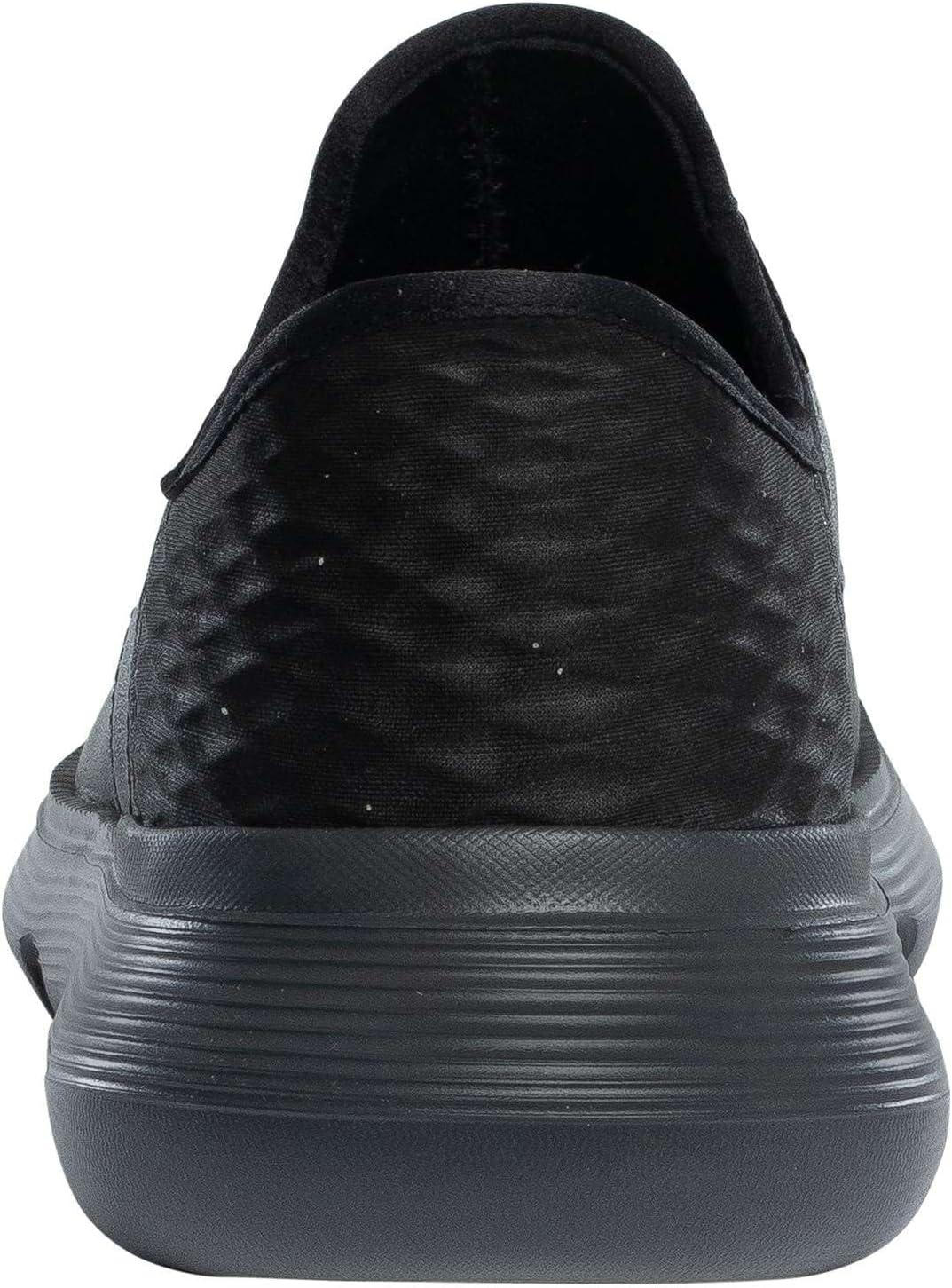 imageSkechers Mens Garza Gervin SlipOn ShoesBlack Leather