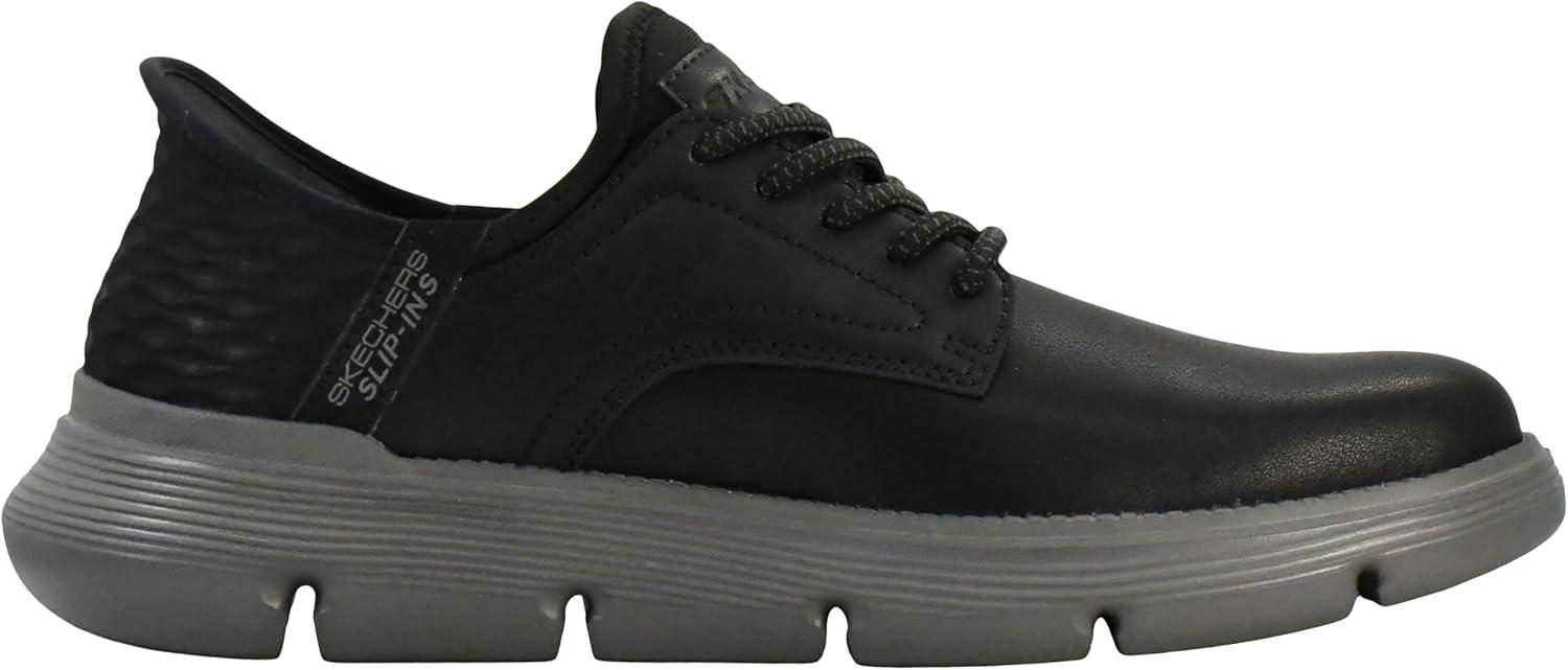 imageSkechers Mens Garza Gervin SlipOn ShoesBlackCharcoal