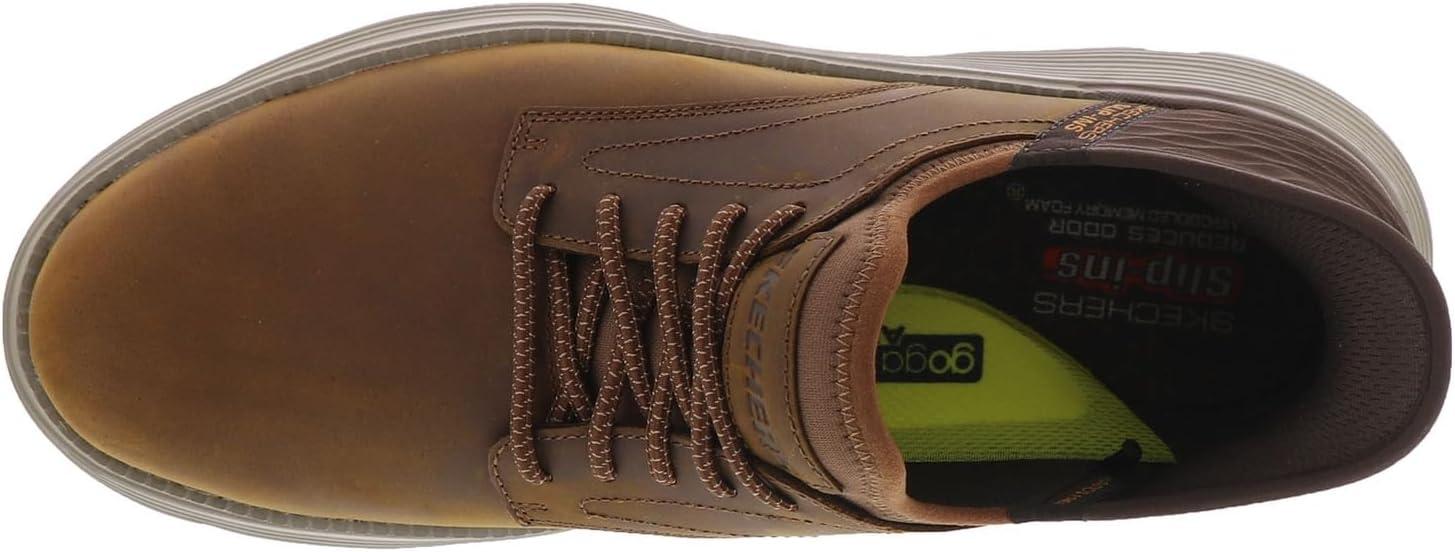 imageSkechers Mens Garza Gervin SlipOn ShoesDark Brown