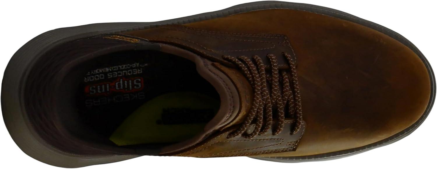 imageSkechers Mens Garza Gervin SlipOn ShoesDark Chocolate