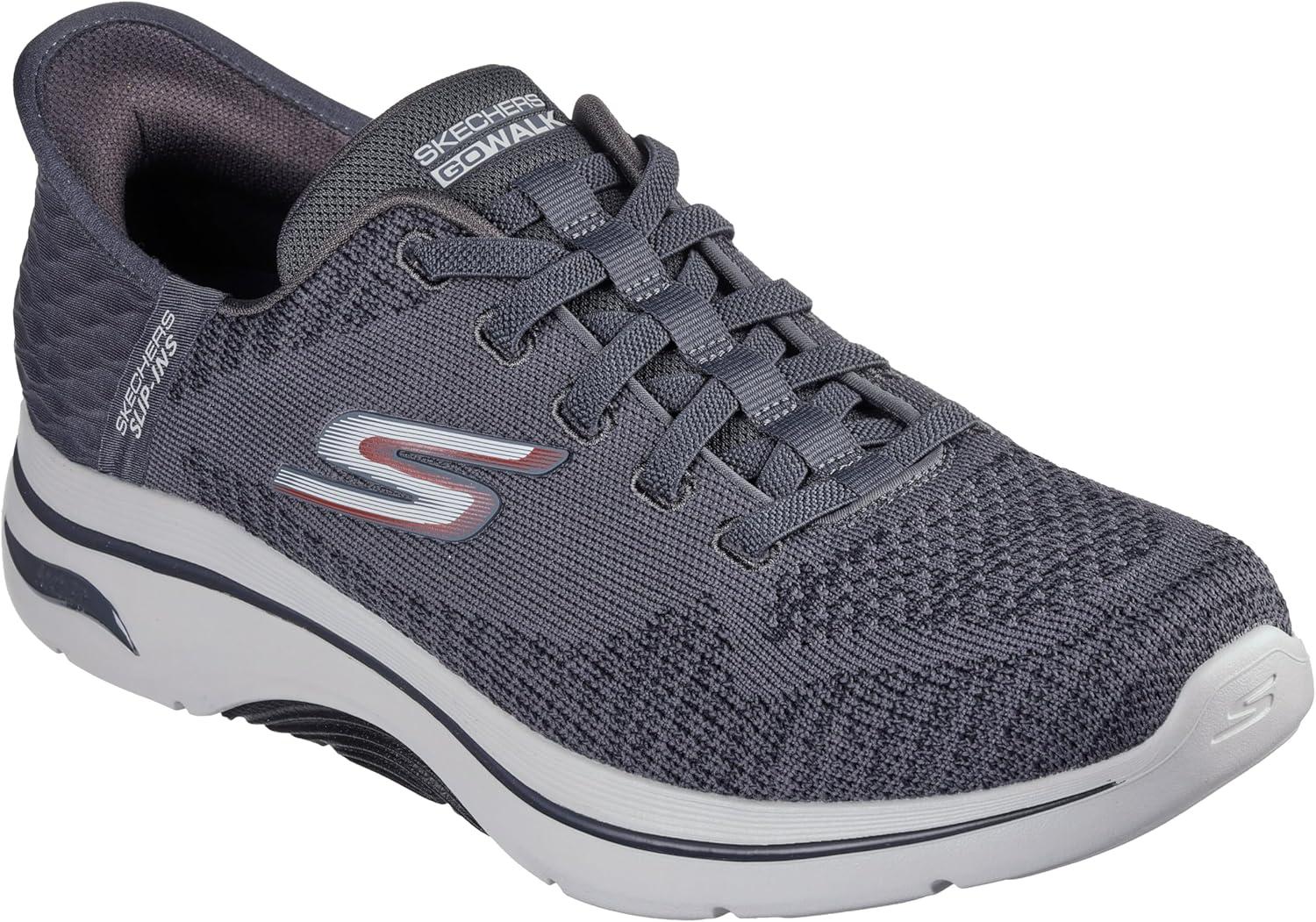 imageSkechers Mens Go Walk Arch Fit 20 GrandCharcoalRed
