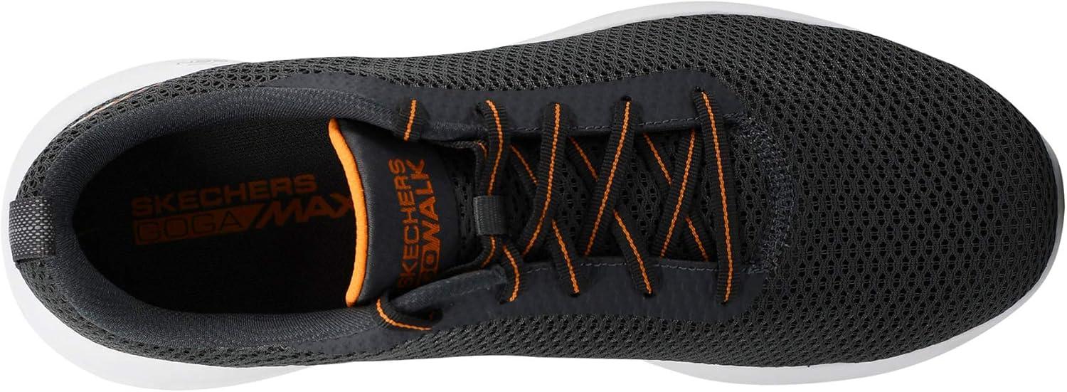 imageSkechers Mens Go Walk Max Effort Walking ShoesCharcoalOrange